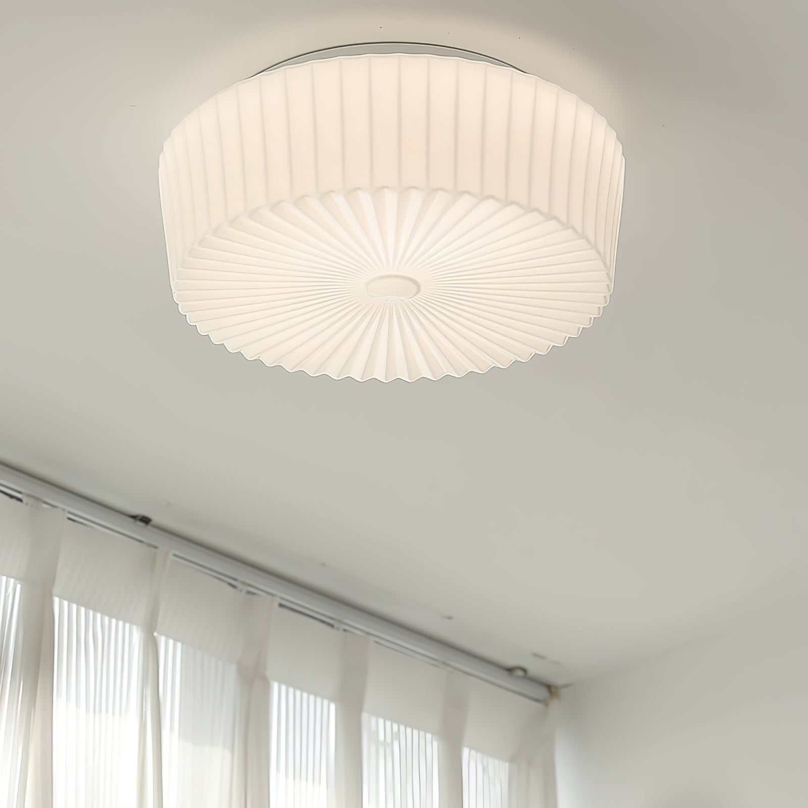 Lustra Ceiling Light Drum Glass Radiant-Neutral Decor