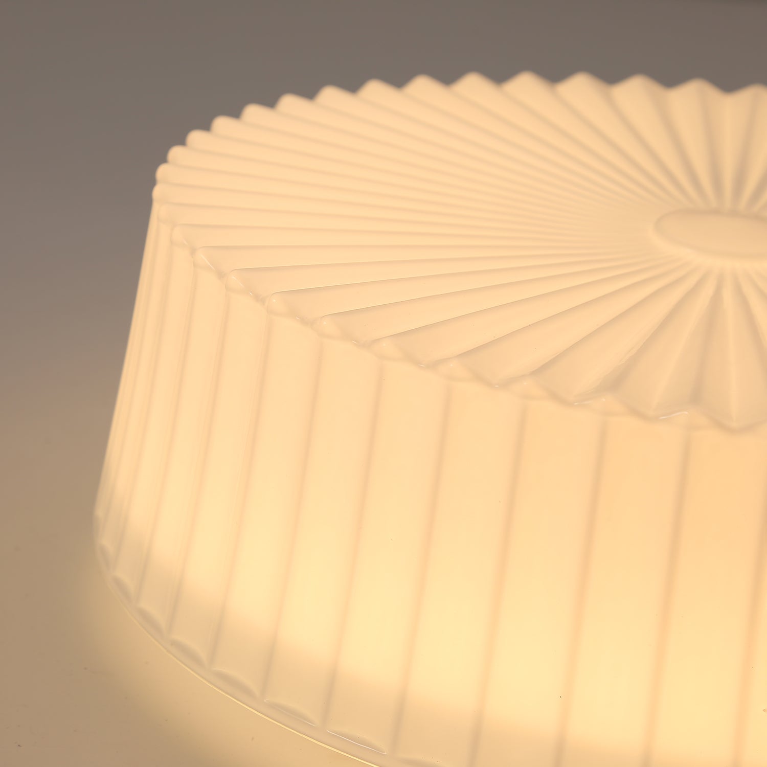 Lustra Ceiling Light Drum Glass Radiant-Neutral Decor