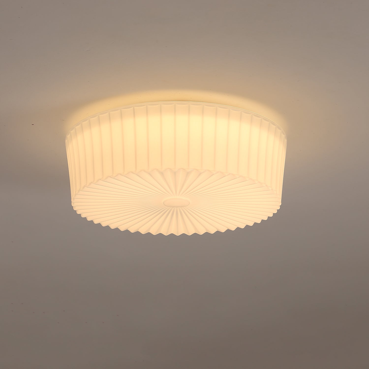 Lustra Ceiling Light Drum Glass Radiant-Neutral Decor