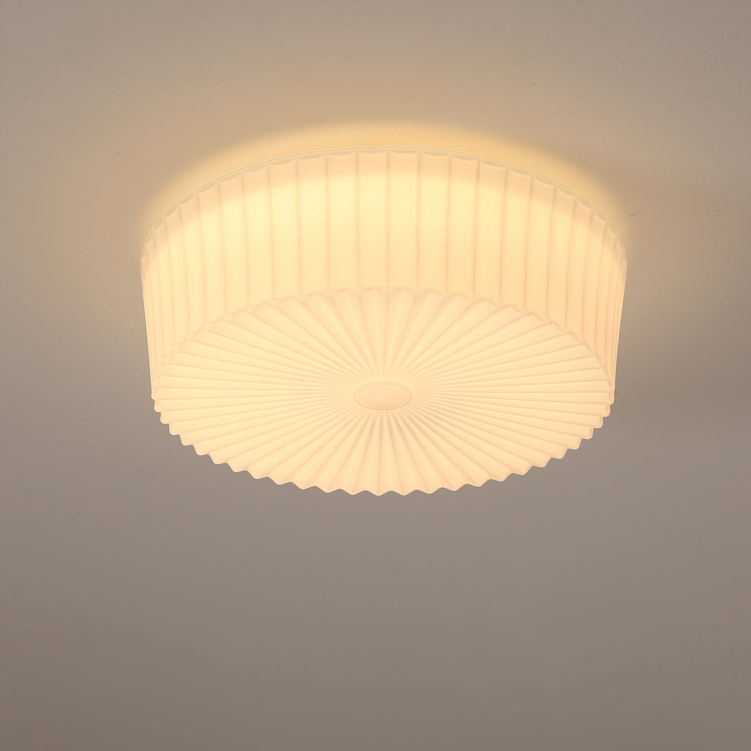 Lustra Ceiling Light Drum Glass Radiant-Neutral Decor