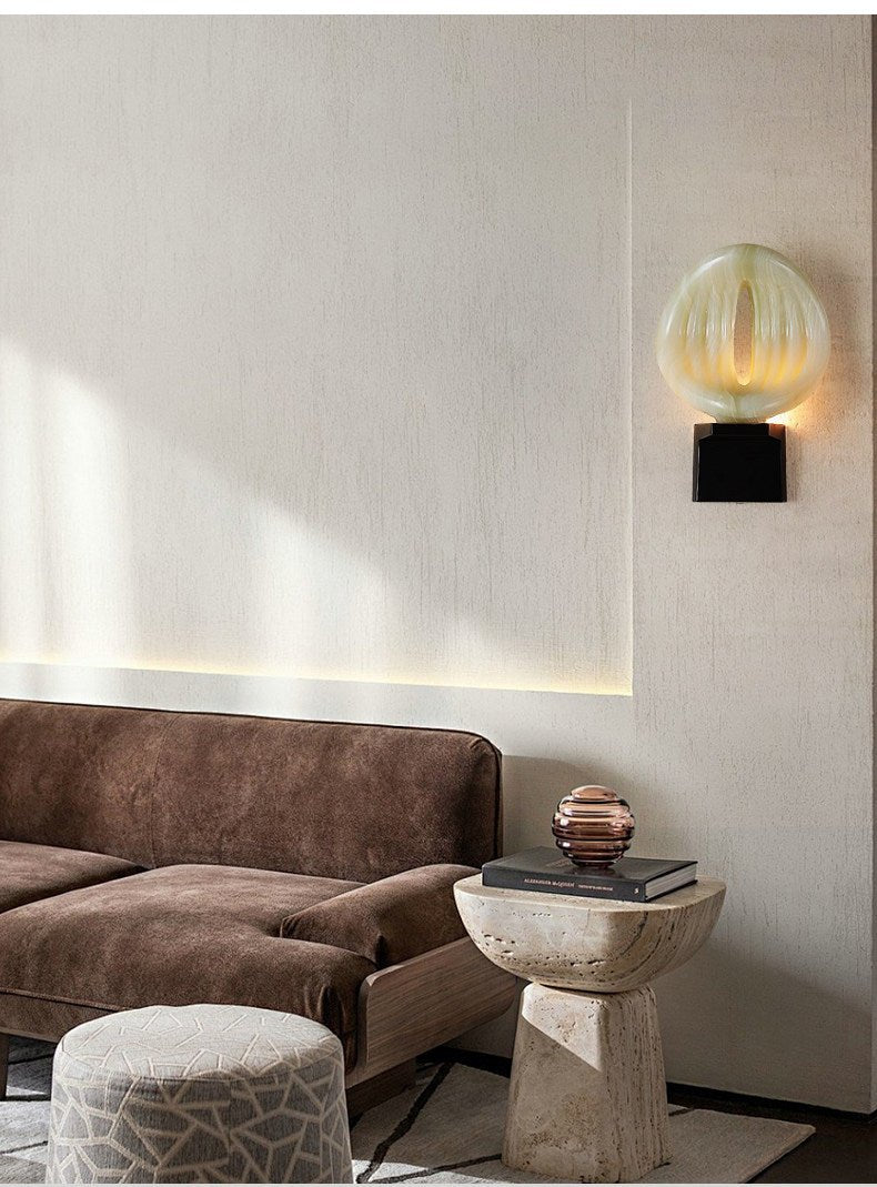 Lumen Rift Alabaster Wall Lamp-Neutral Decor