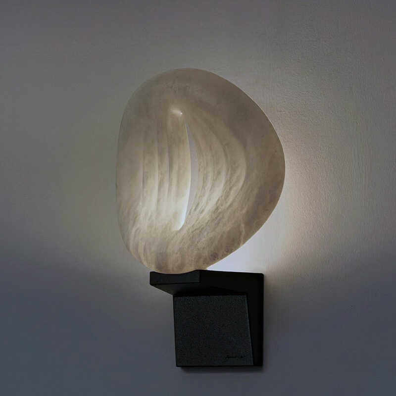 Lumen Rift Alabaster Wall Lamp-Neutral Decor