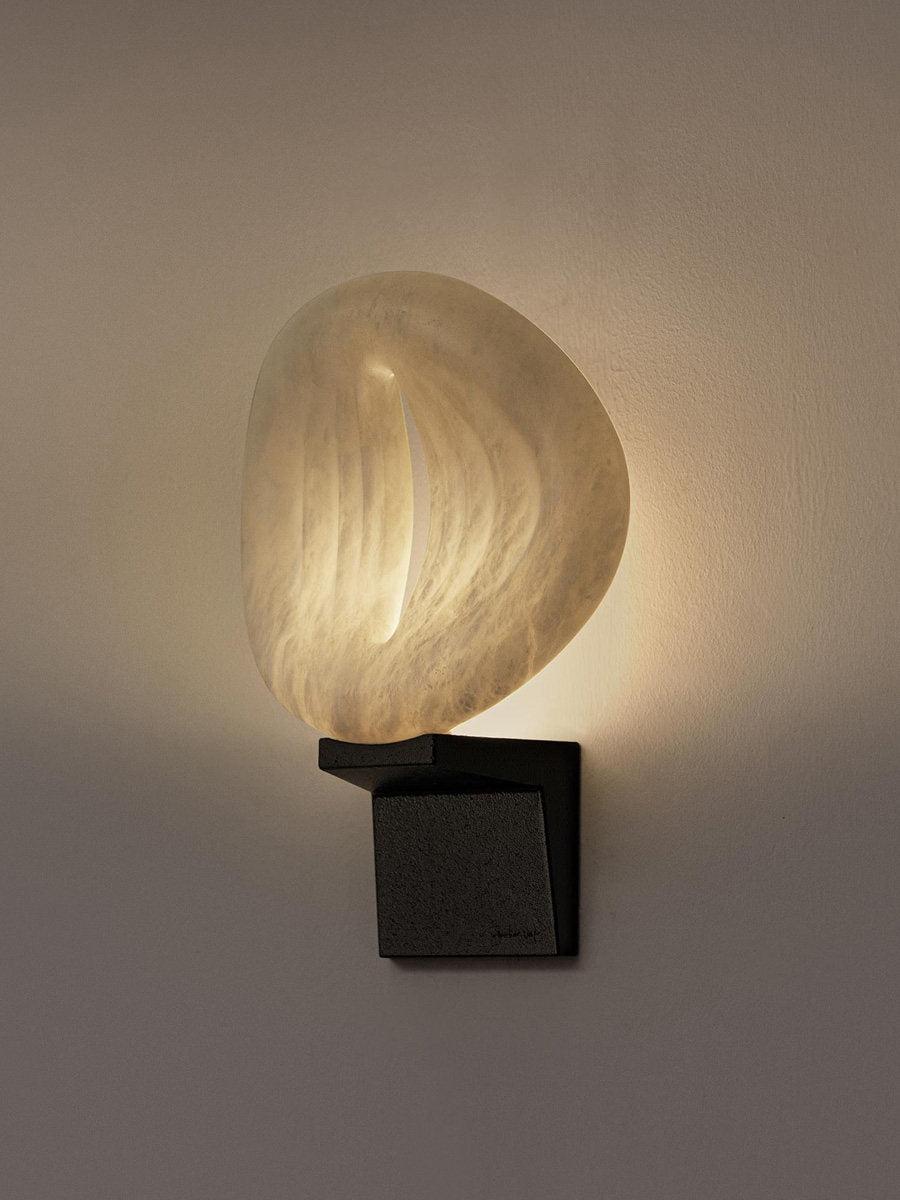 Lumen Rift Alabaster Wall Lamp-Neutral Decor