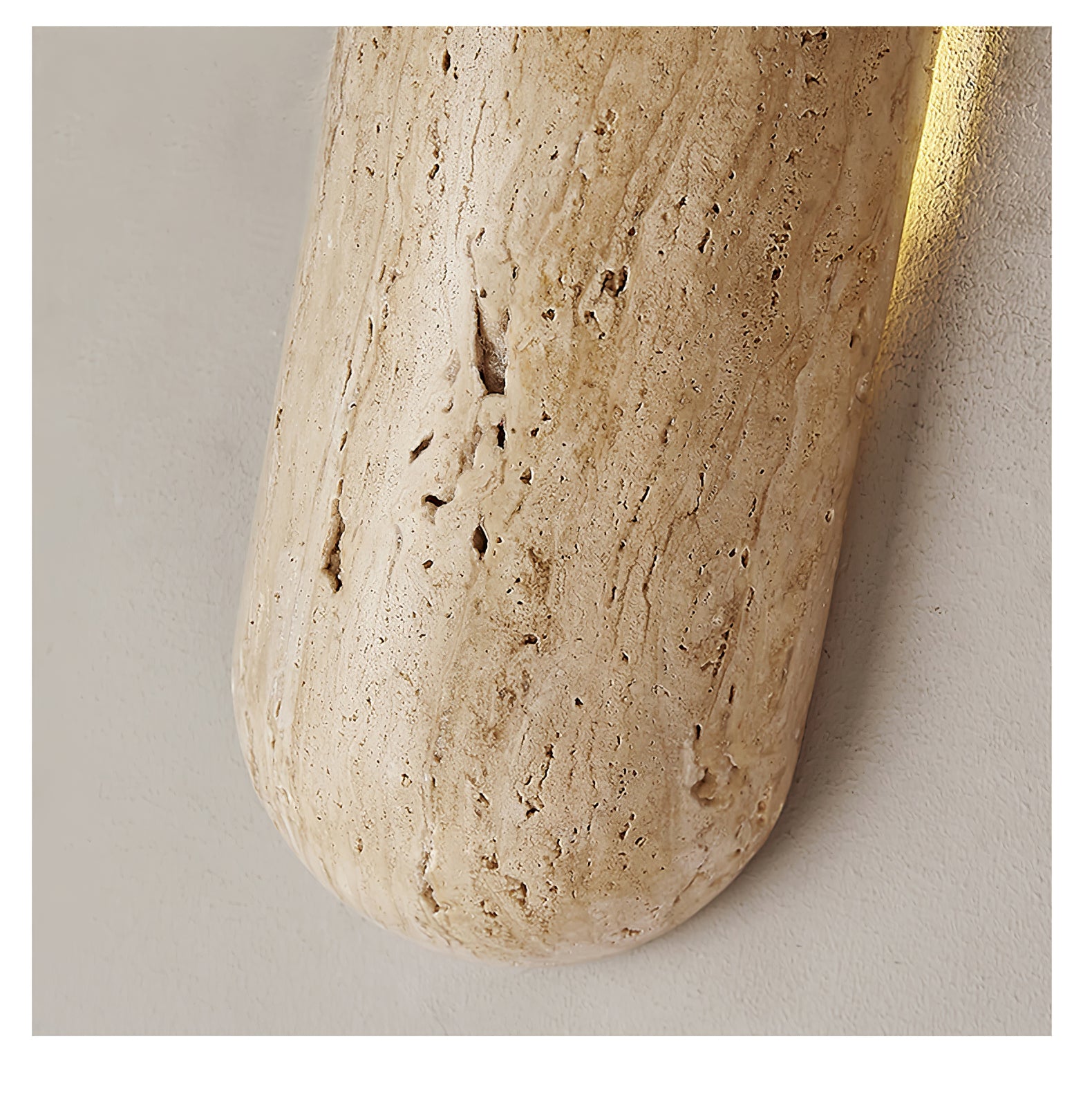 Elraeila Rustic Travertine Wall Light-Neutral Decor