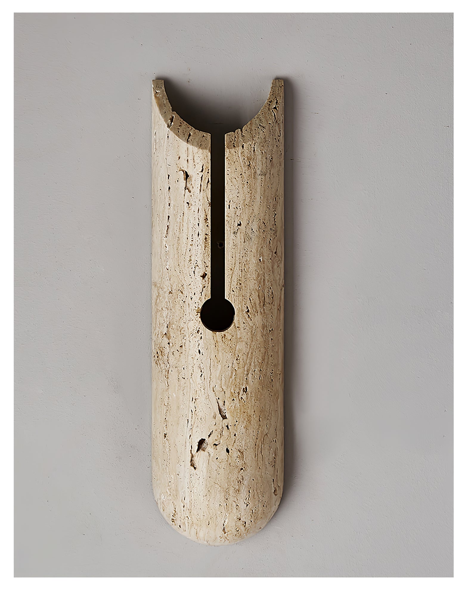 Elraeila Rustic Travertine Wall Light-Neutral Decor