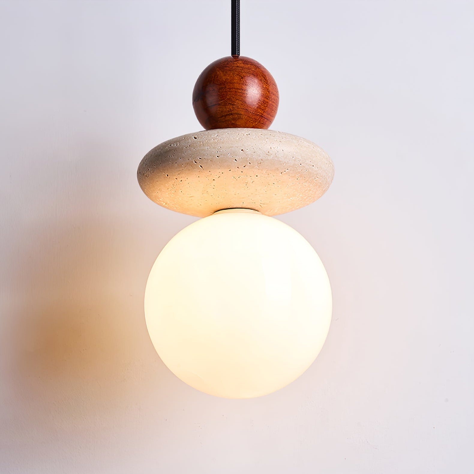 Grylen Travertine Pendant Light-Neutral Decor