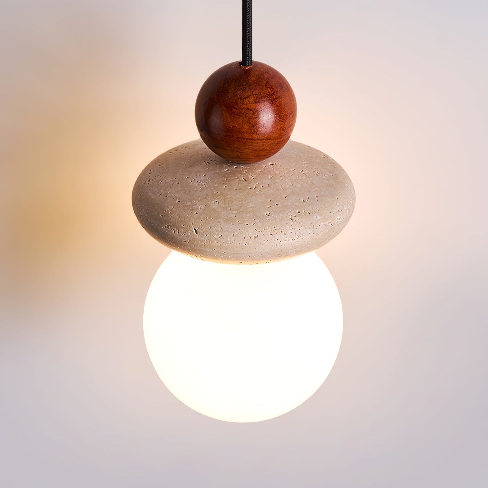 Grylen Travertine Pendant Light-Neutral Decor