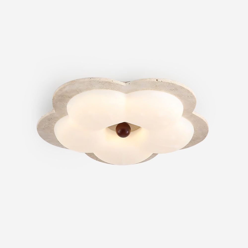 Riita Flower Ceiling Light Travertine