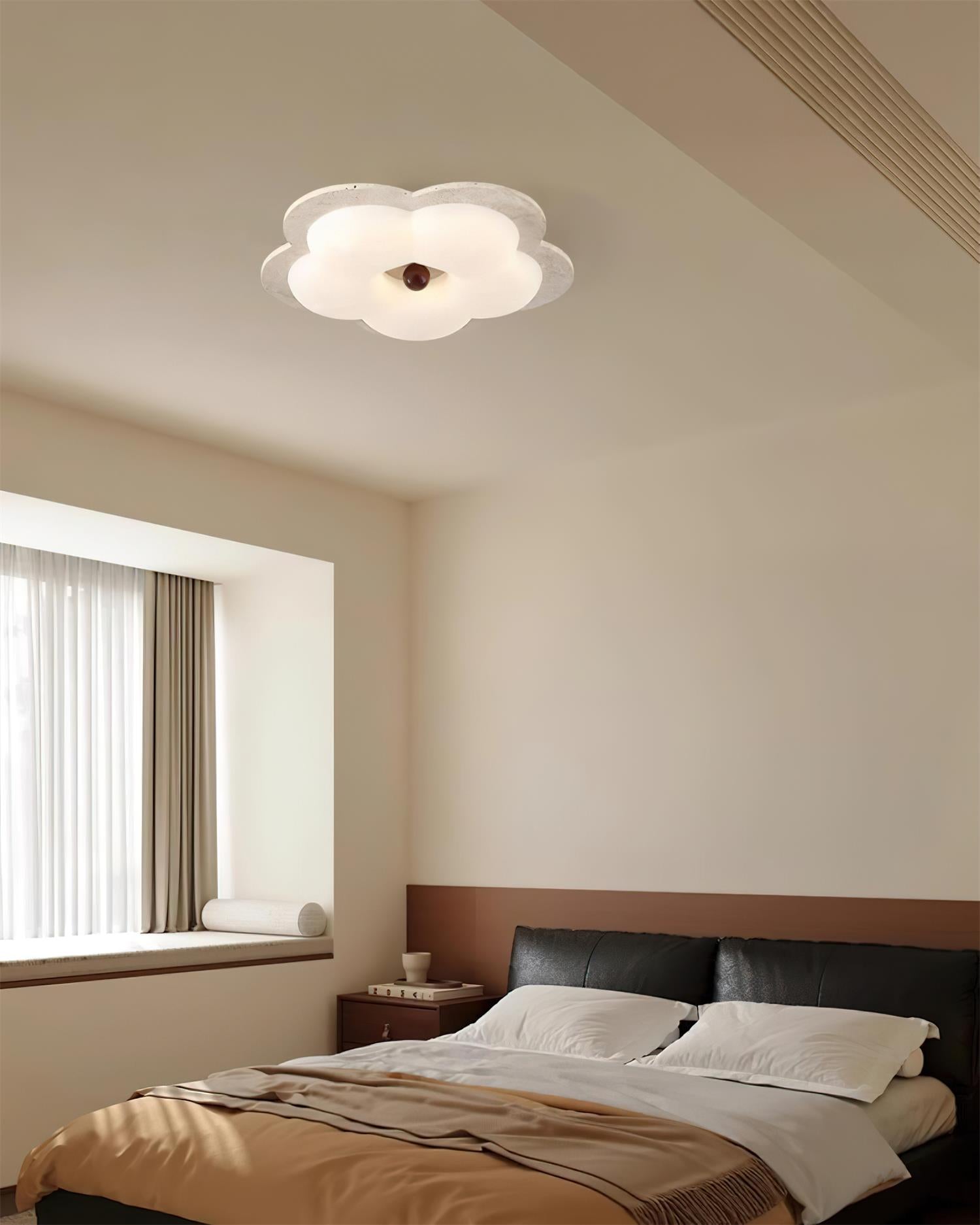 Riita Flower Ceiling Light Travertine