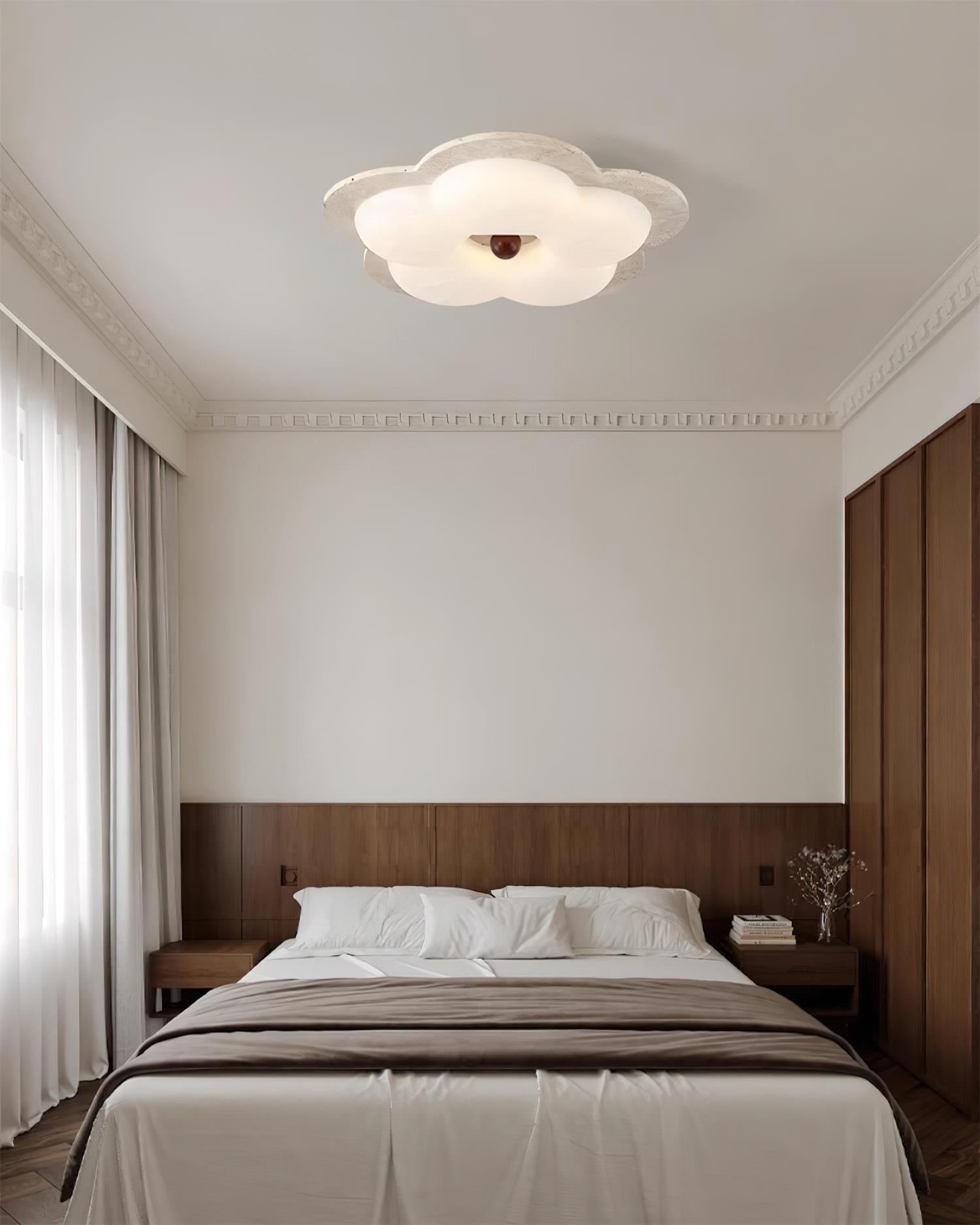 Riita Flower Ceiling Light Travertine