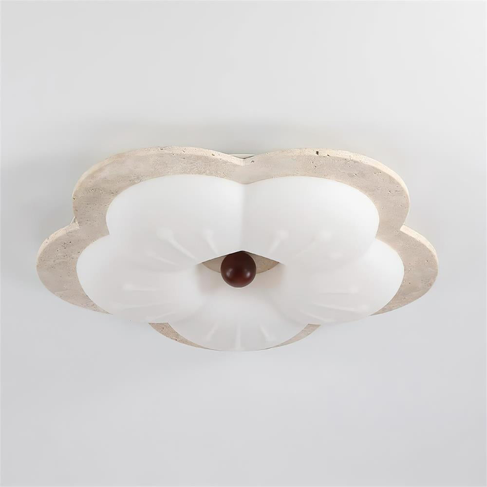 Riita Flower Ceiling Light Travertine