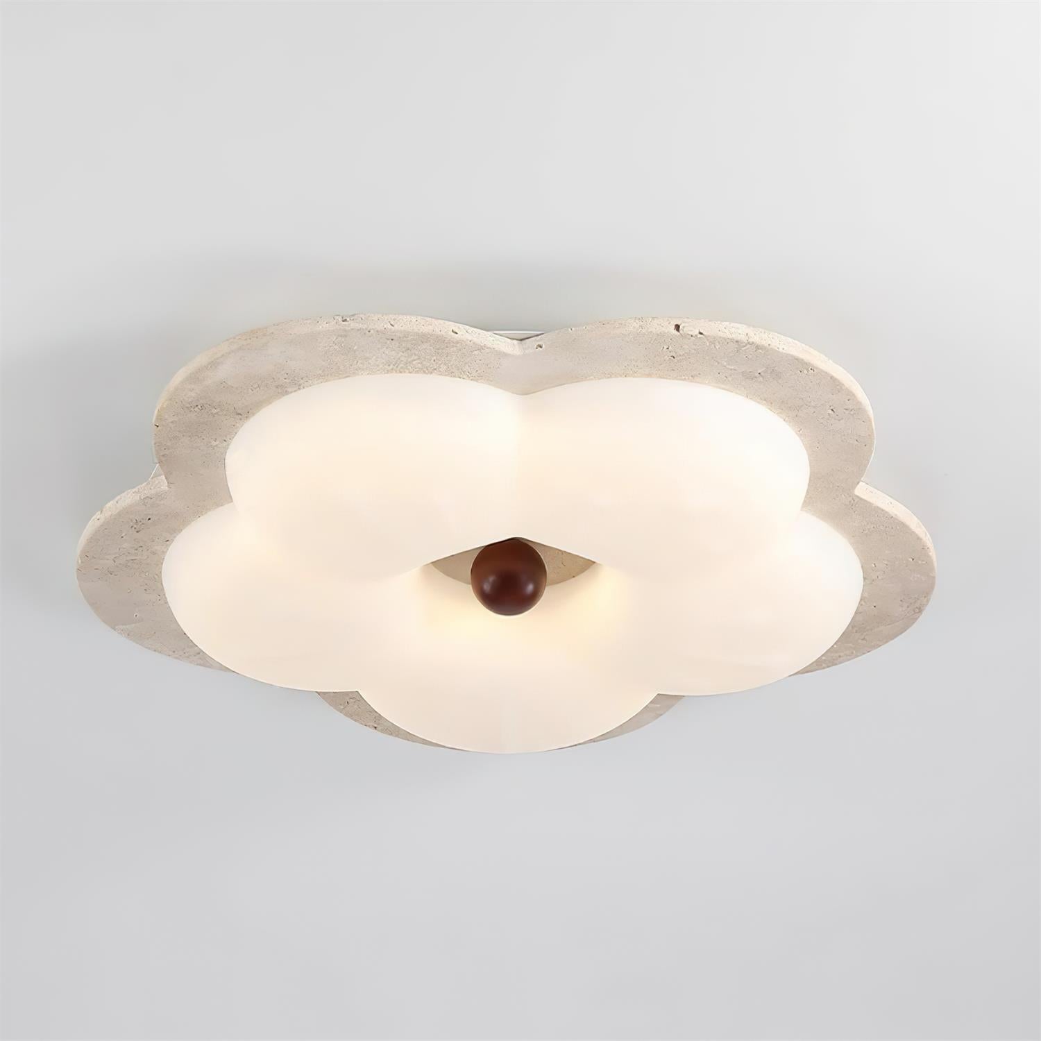 Riita Flower Ceiling Light Travertine