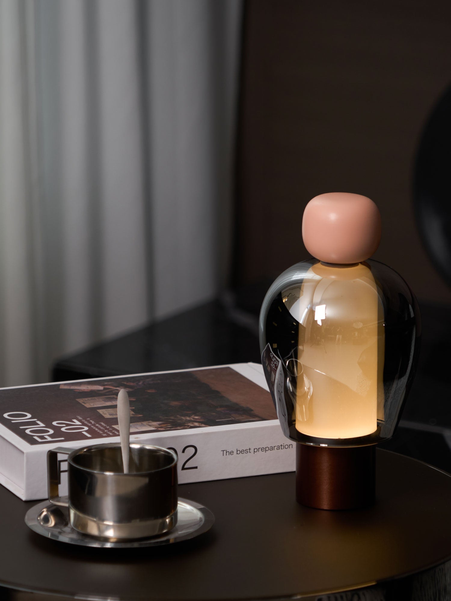 Nara Glass Artistic Table Lamp-Neutral Decor