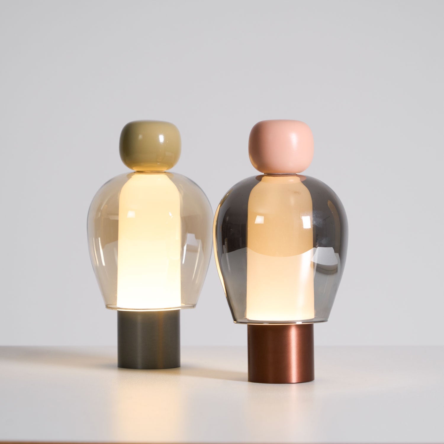 Nara Glass Artistic Table Lamp-Neutral Decor