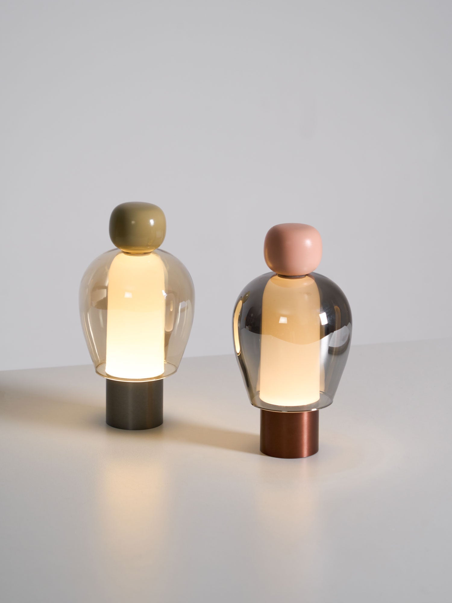 Nara Glass Artistic Table Lamp-Neutral Decor
