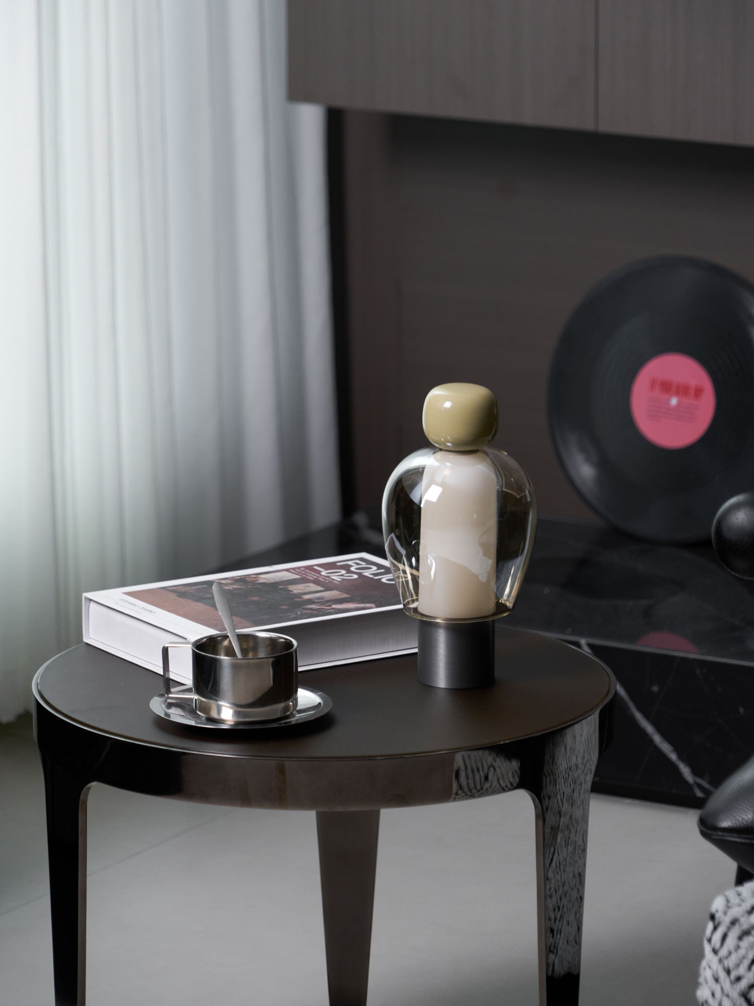 Nara Glass Artistic Table Lamp-Neutral Decor