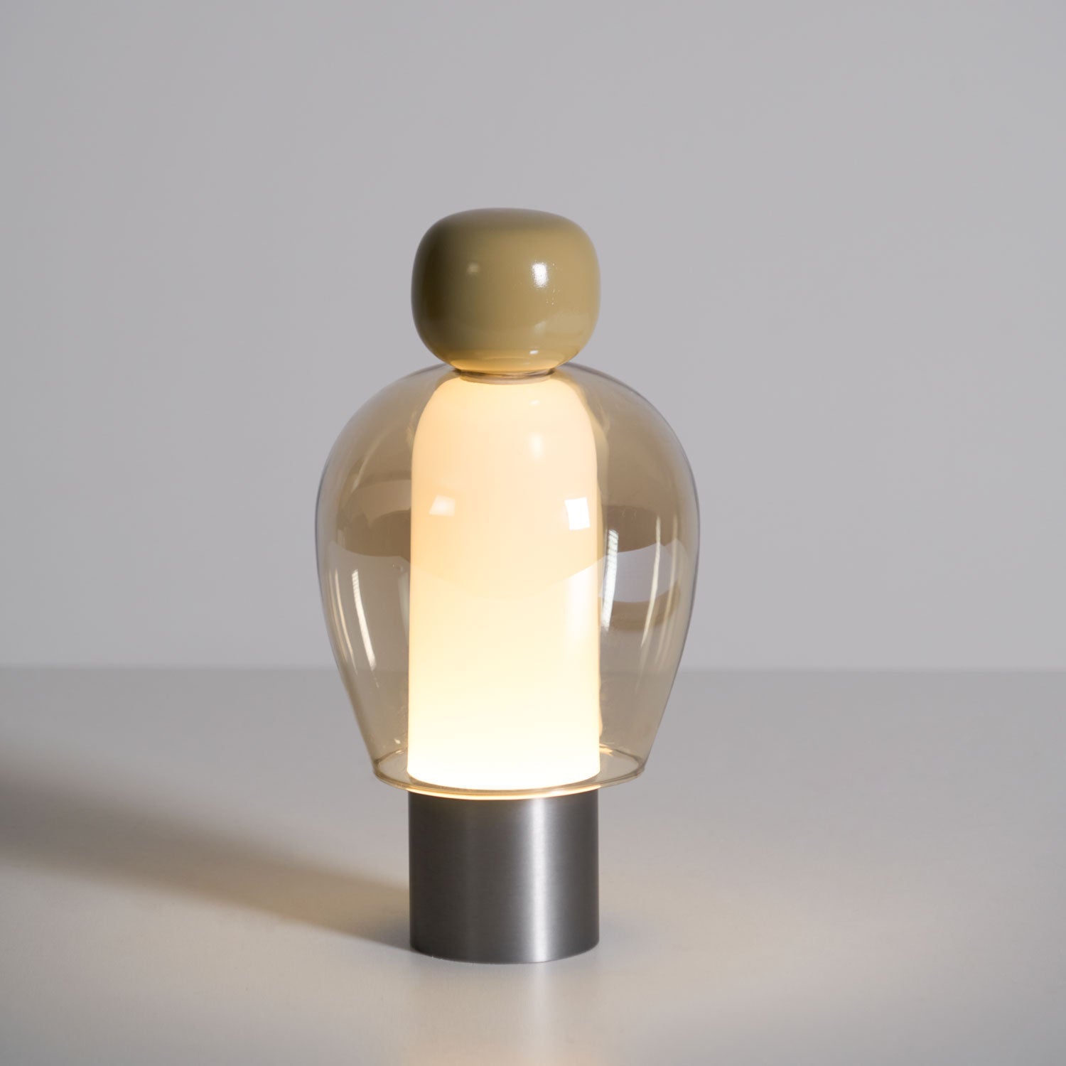 Nara Glass Artistic Table Lamp-Neutral Decor