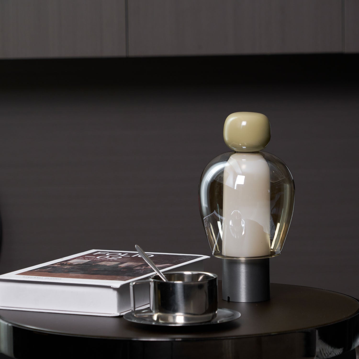 Nara Glass Artistic Table Lamp-Neutral Decor