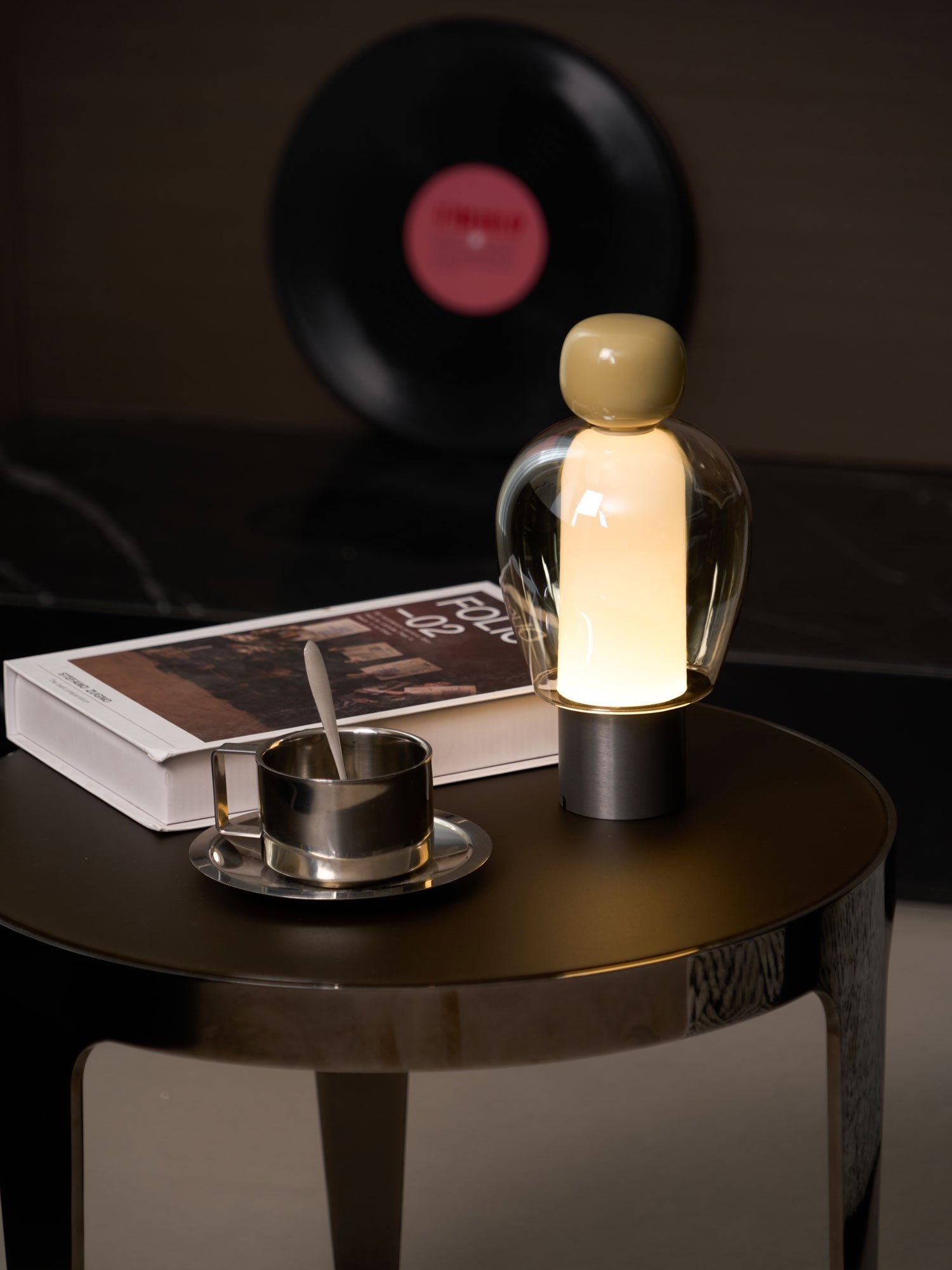 Nara Glass Artistic Table Lamp-Neutral Decor