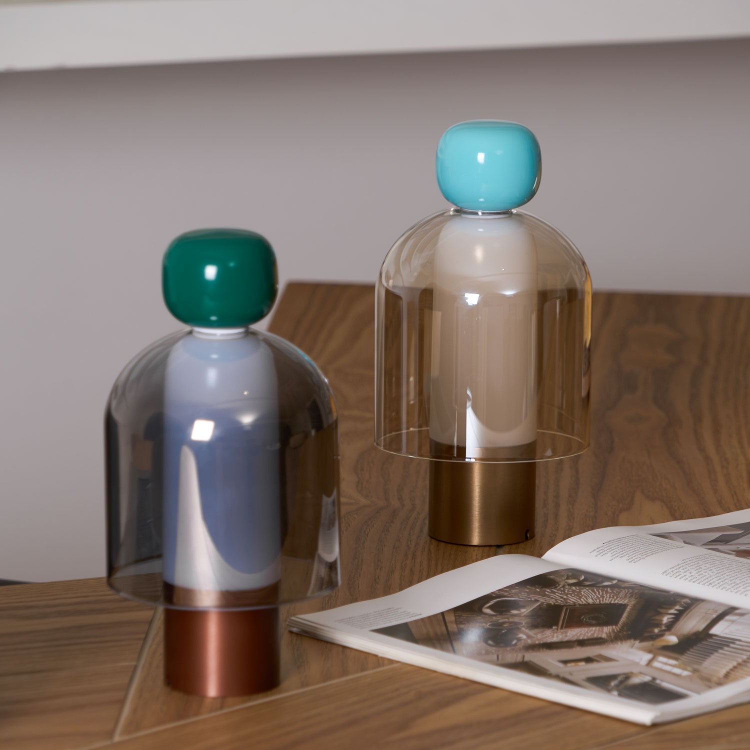 Nara Glass Artistic Table Lamp-Neutral Decor