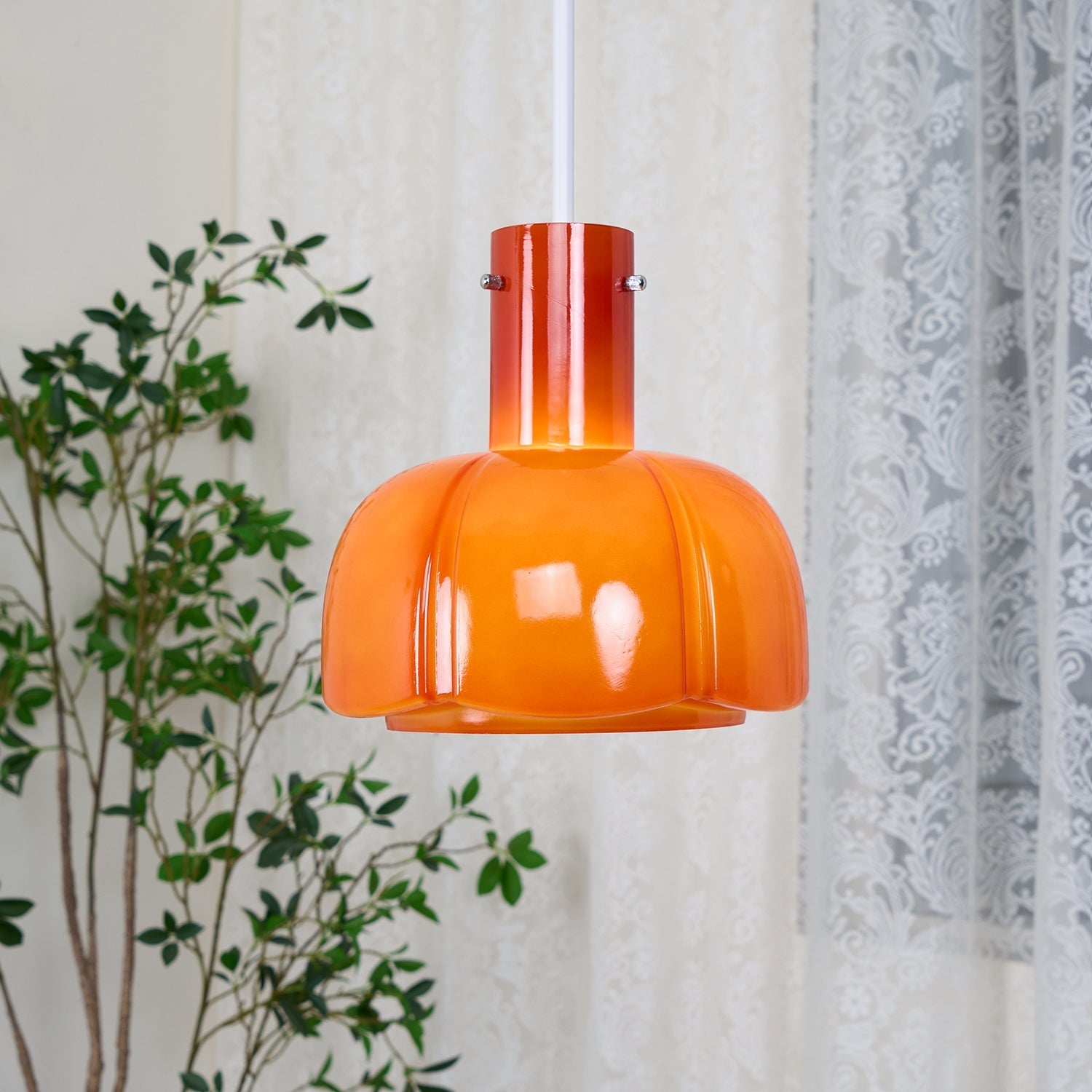 Zentara Glass Contemporary Pendant Light-Neutral Decor