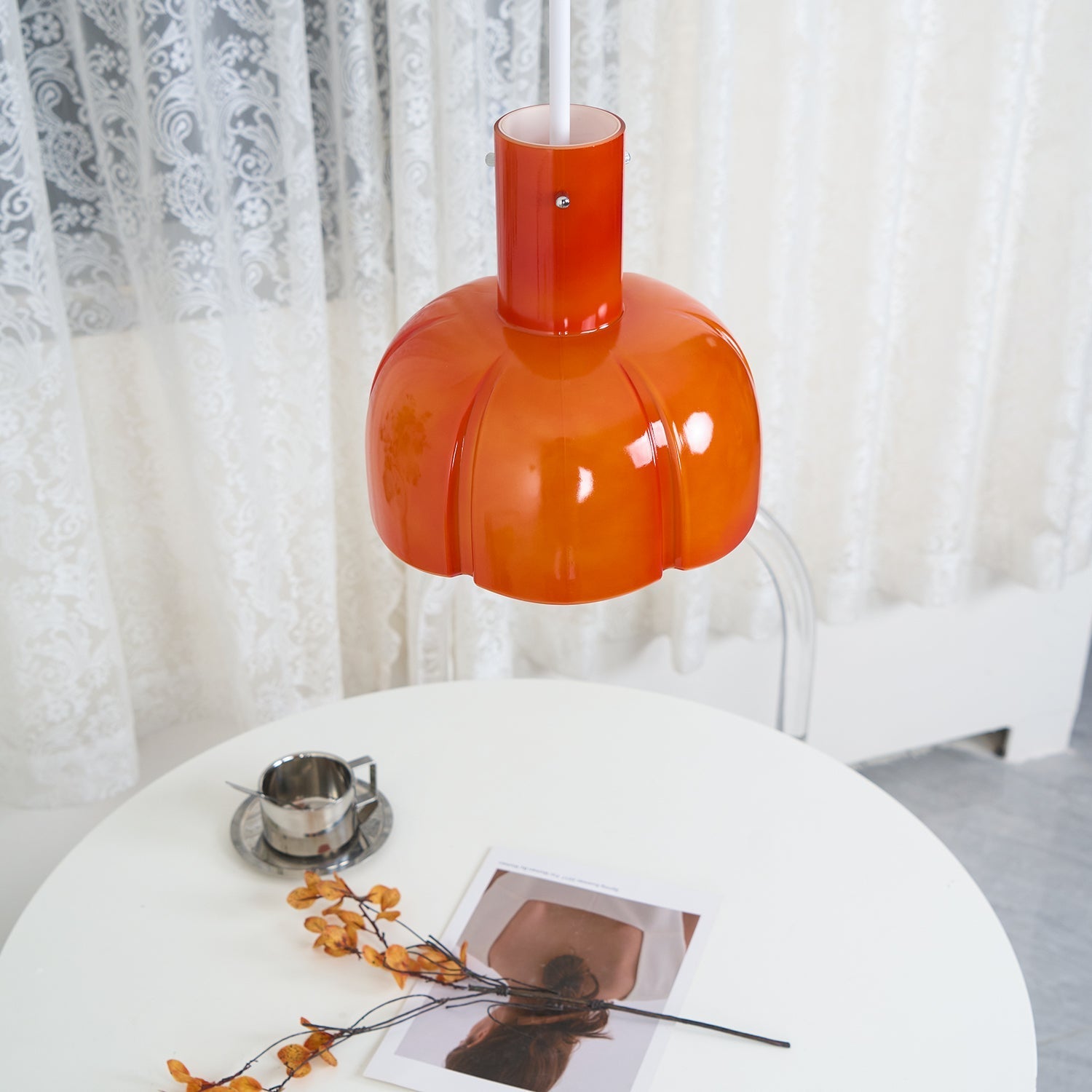 Zentara Glass Contemporary Pendant Light-Neutral Decor