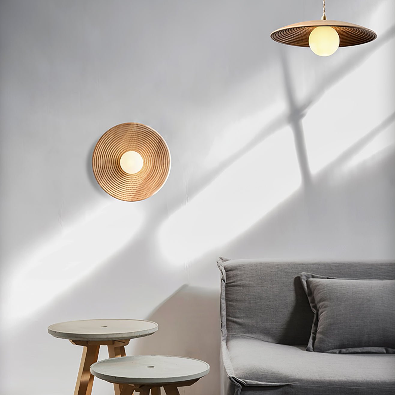 Brenly Nordic Art Contour Wooden Sconce Wall lamp-Neutral Decor
