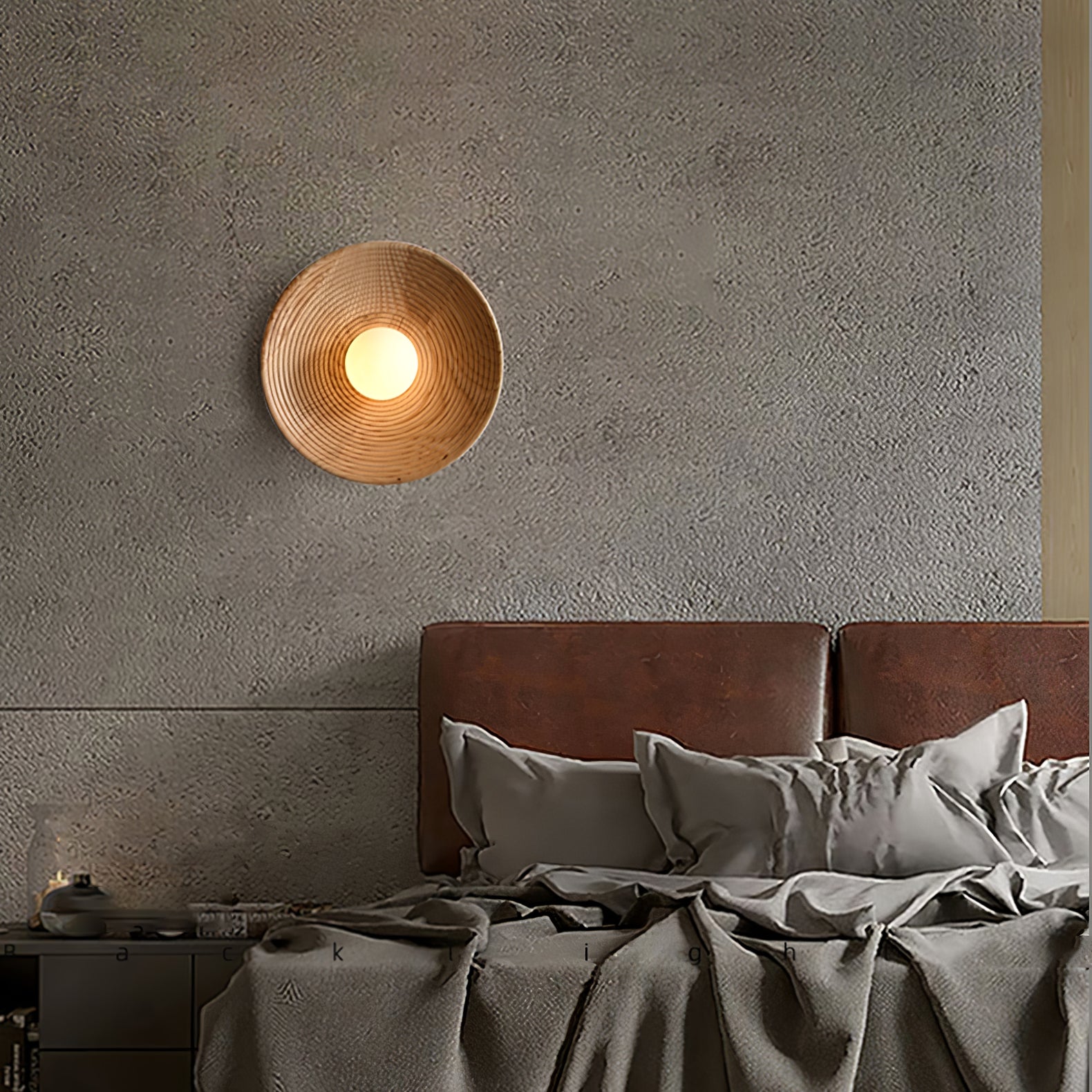 Brenly Nordic Art Contour Wooden Sconce Wall lamp-Neutral Decor