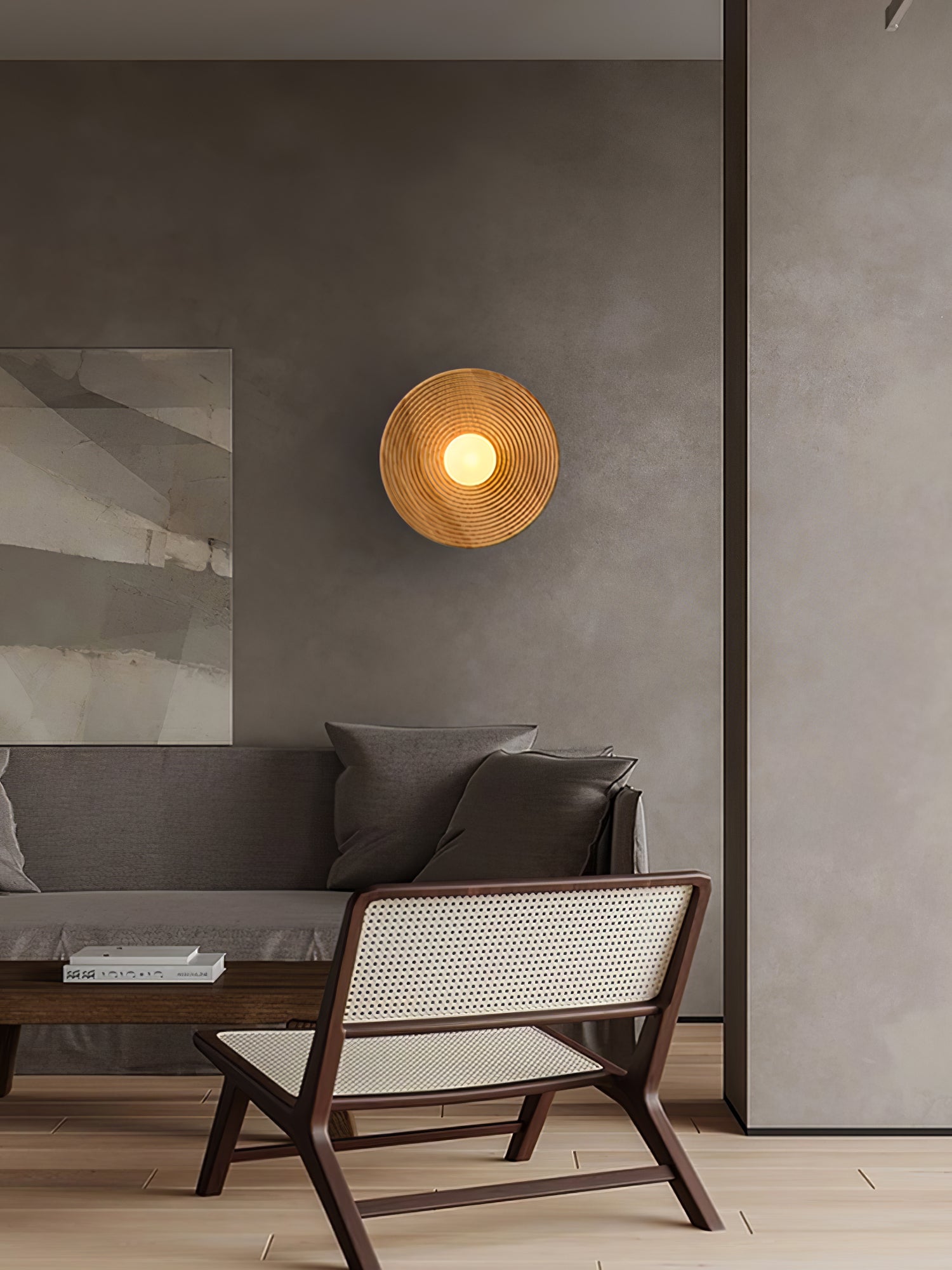 Brenly Nordic Art Contour Wooden Sconce Wall lamp-Neutral Decor