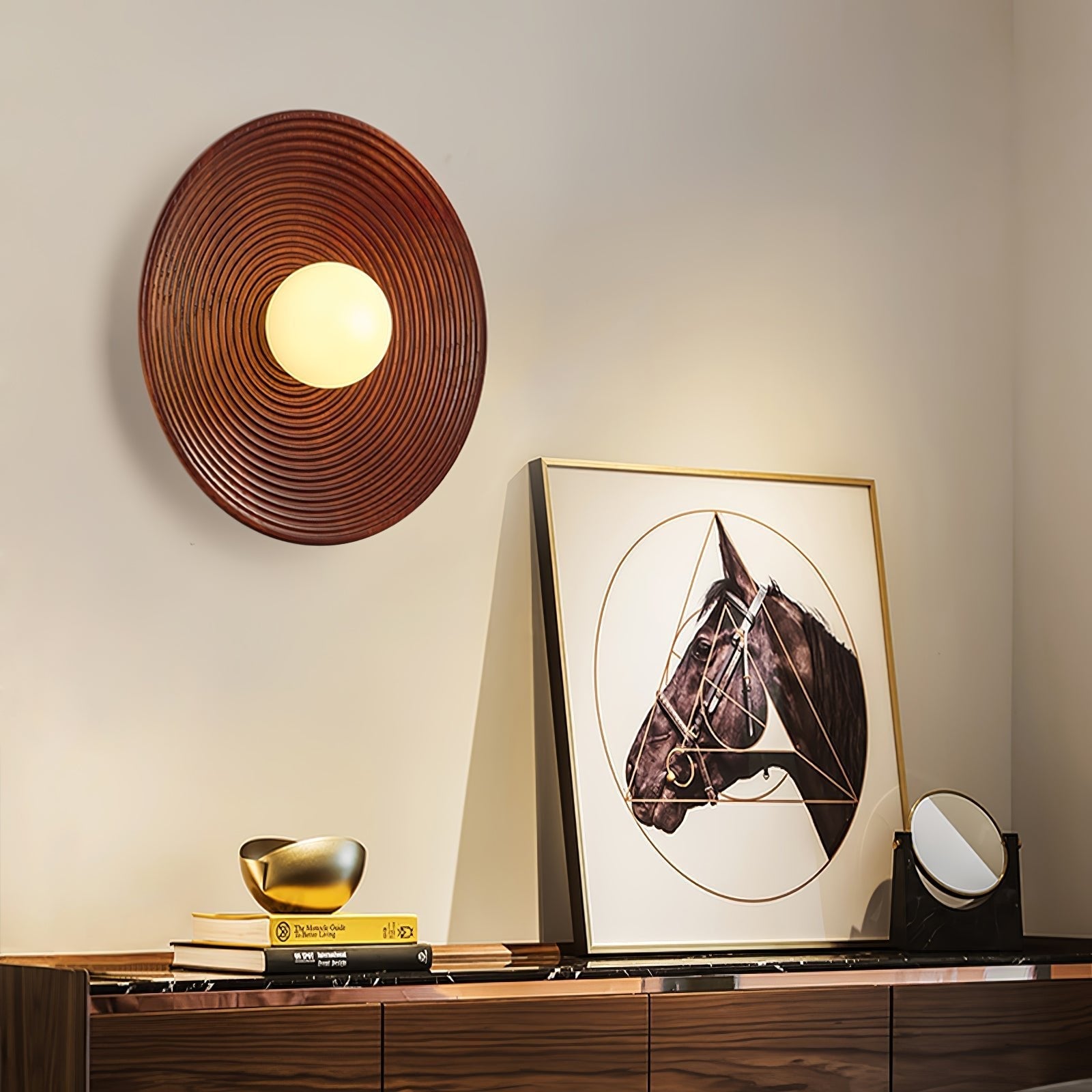 Brenly Nordic Art Contour Wooden Sconce Wall lamp-Neutral Decor