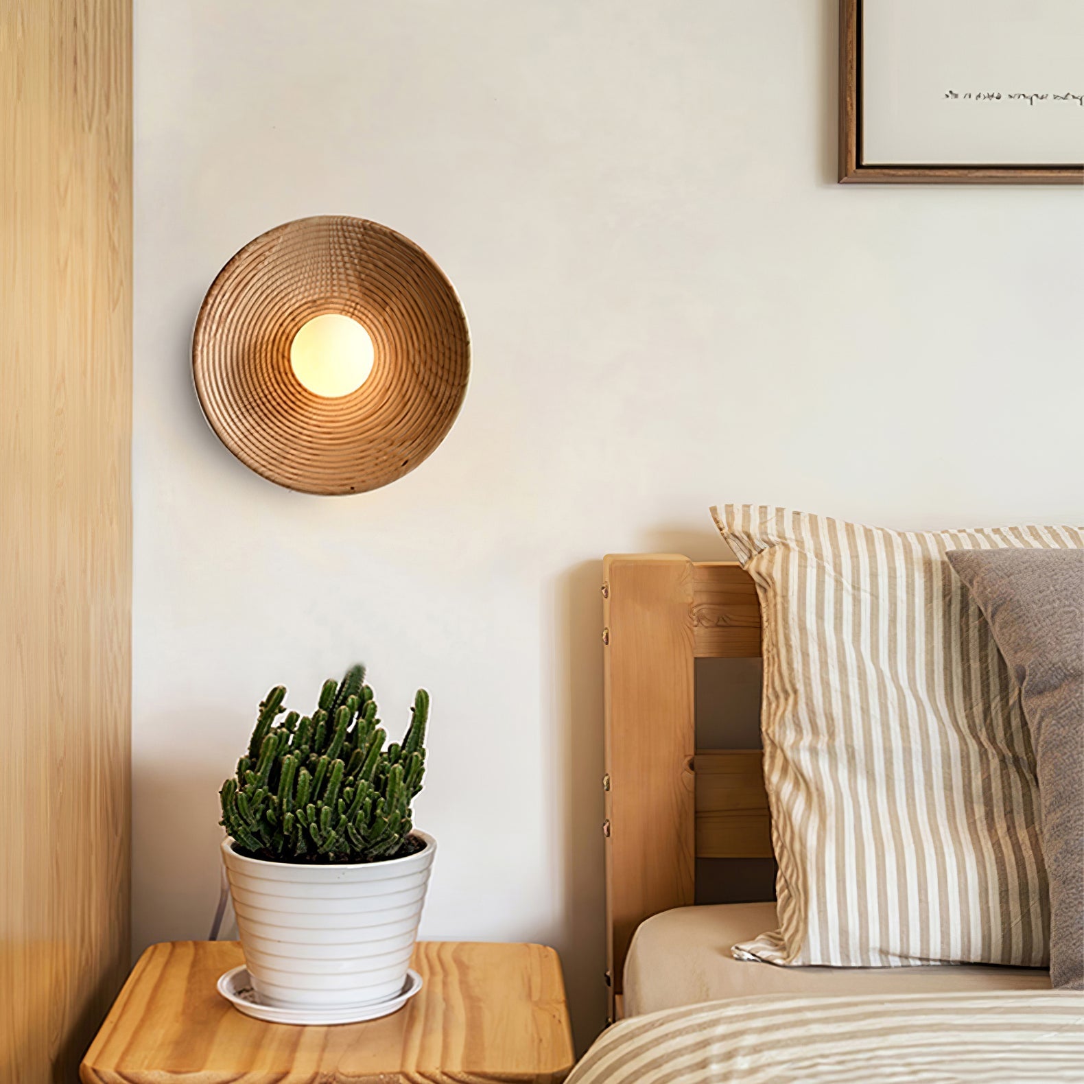 Brenly Nordic Art Contour Wooden Sconce Wall lamp-Neutral Decor