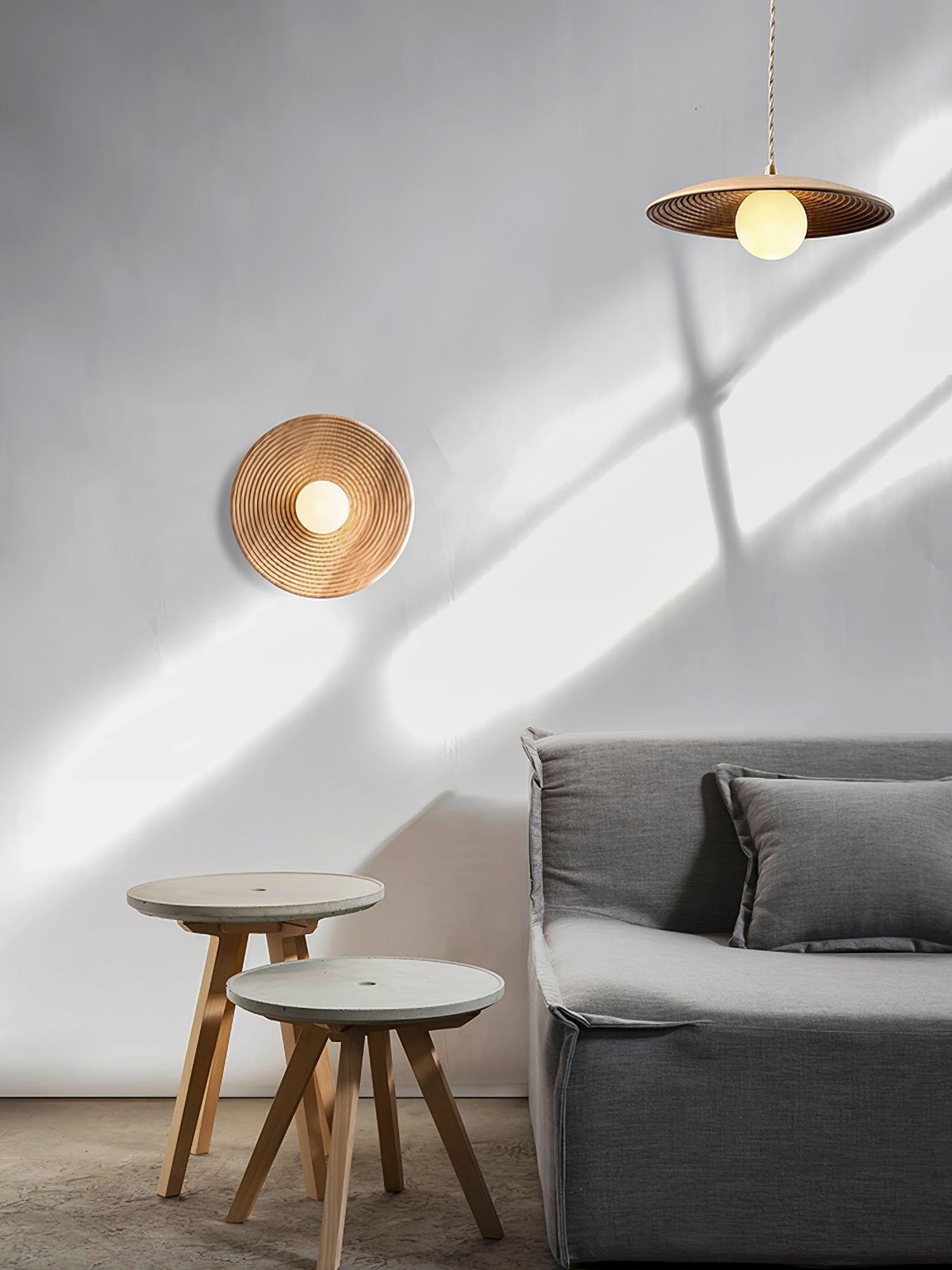 Brenly Nordic Art Contour Wooden Sconce Wall lamp-Neutral Decor