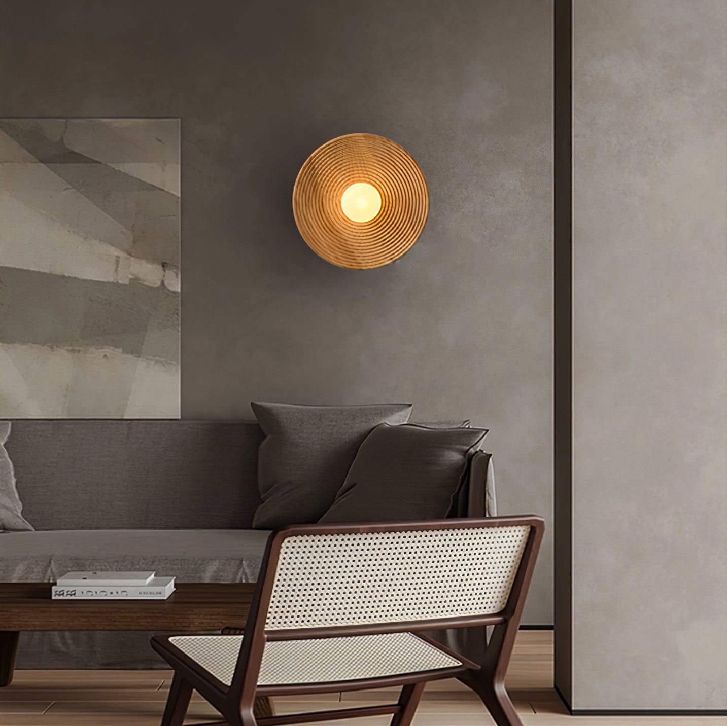 Brenly Nordic Art Contour Wooden Sconce Wall lamp-Neutral Decor