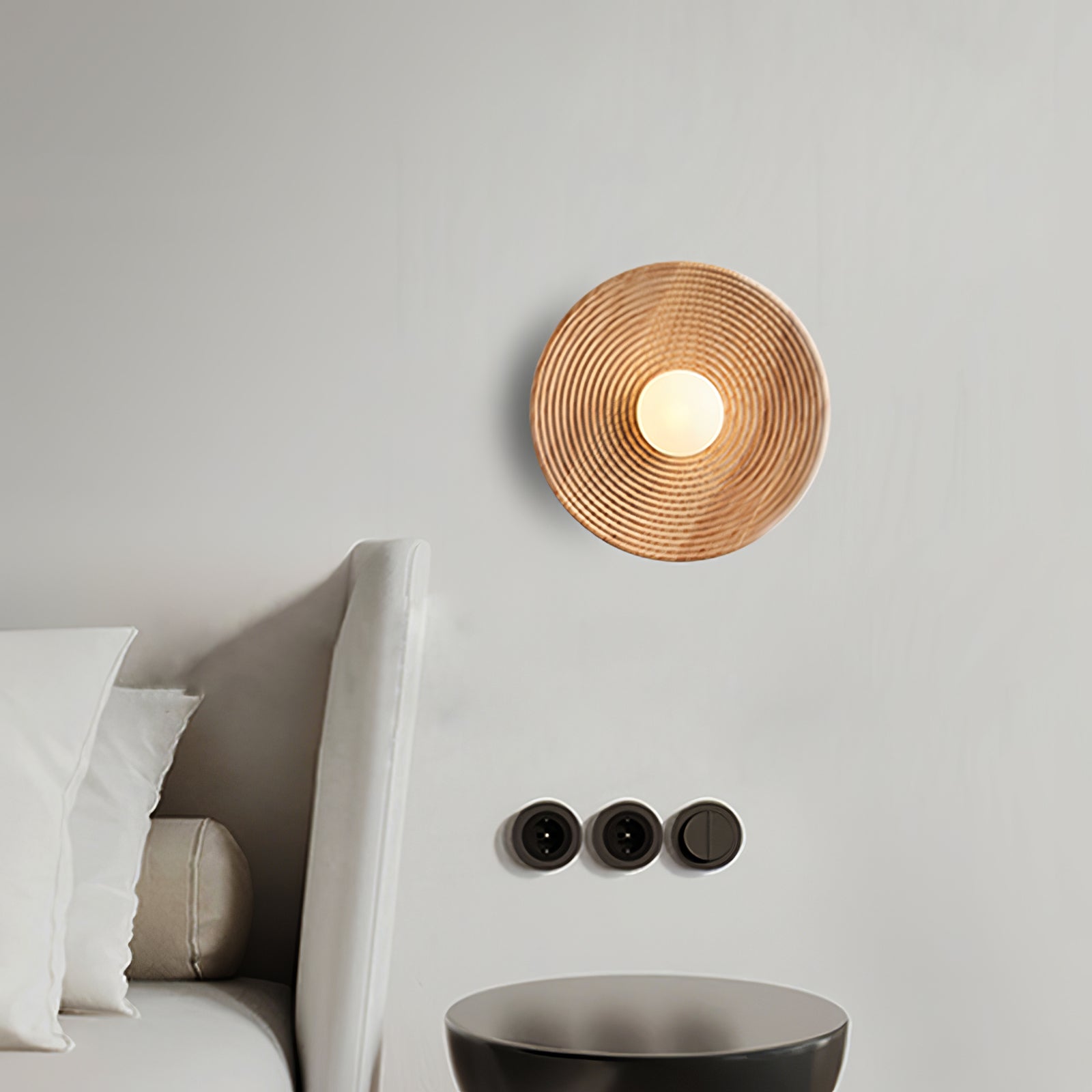 Brenly Nordic Art Contour Wooden Sconce Wall lamp-Neutral Decor