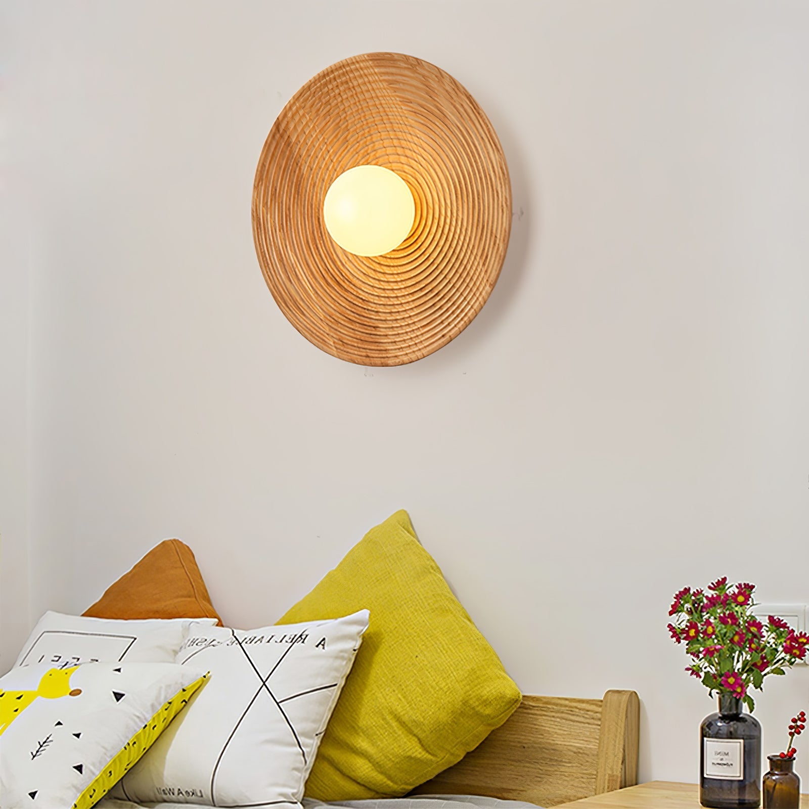 Brenly Nordic Art Contour Wooden Sconce Wall lamp-Neutral Decor