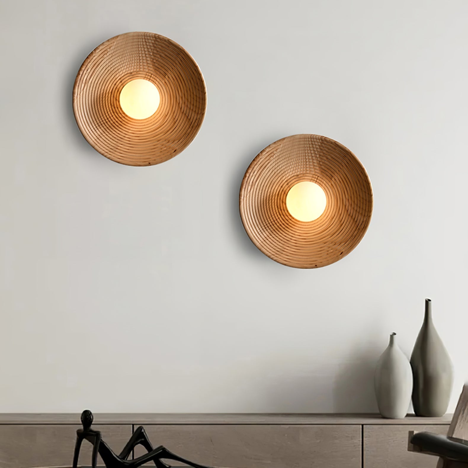 Brenly Nordic Art Contour Wooden Sconce Wall lamp-Neutral Decor