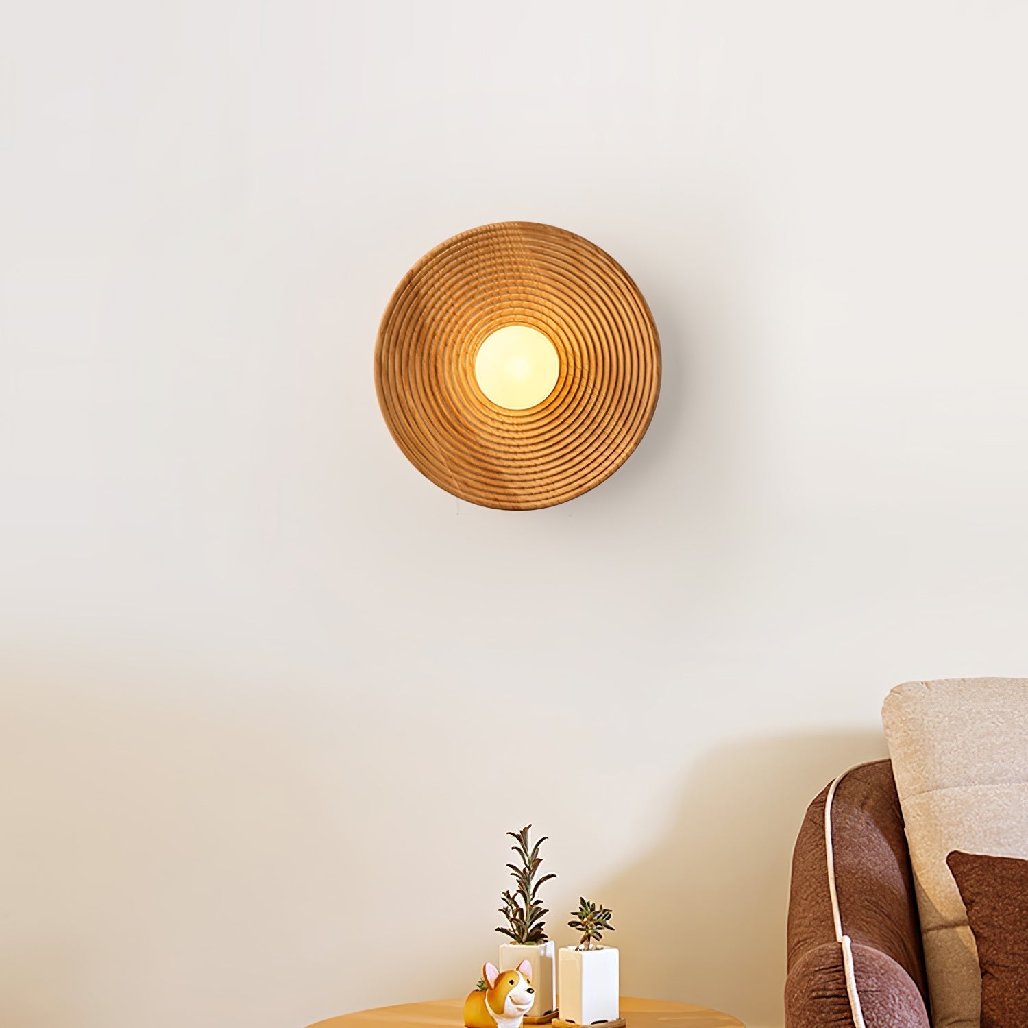 Brenly Nordic Art Contour Wooden Sconce Wall lamp-Neutral Decor