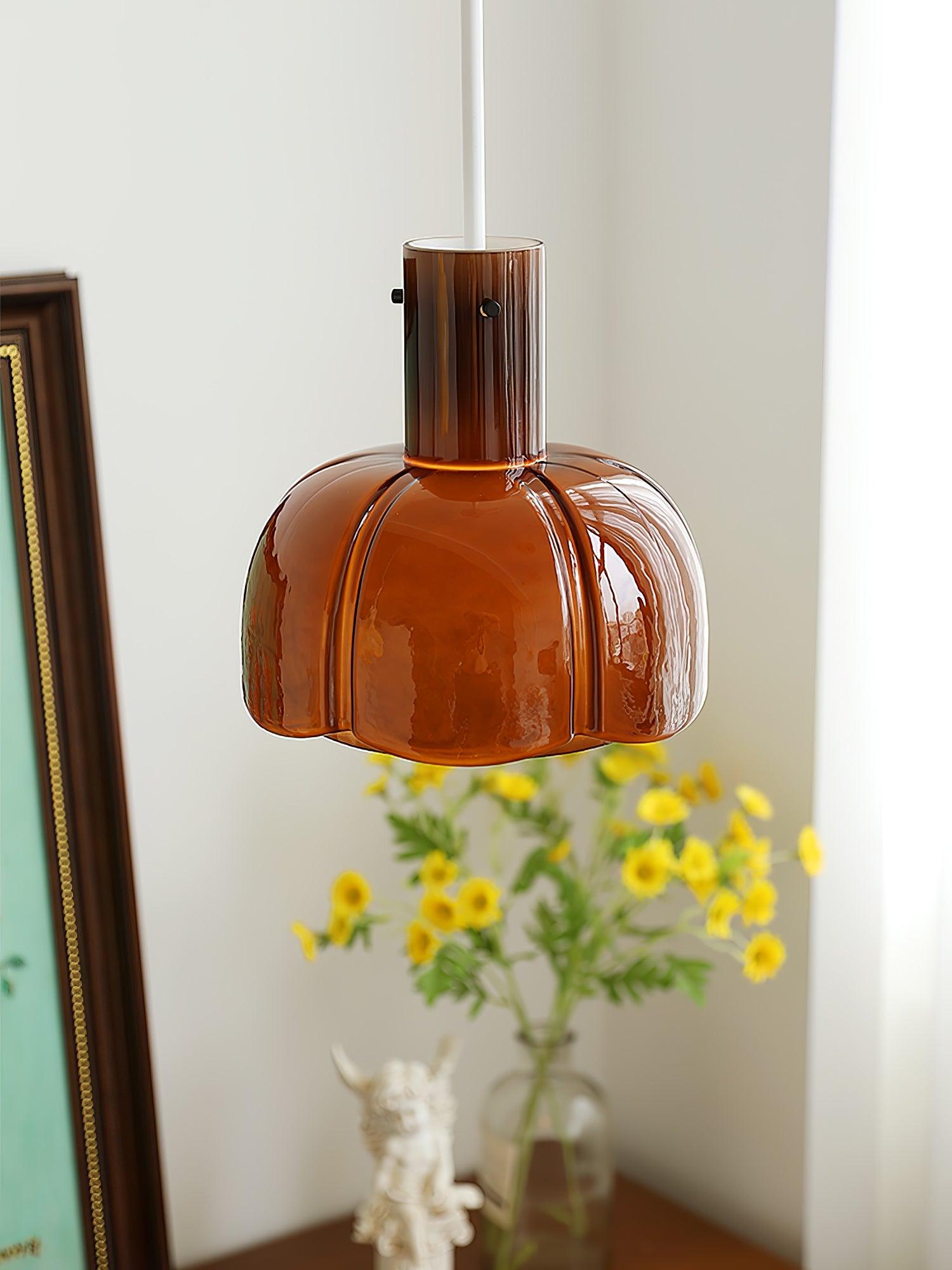 Zentara Glass Contemporary Pendant Light-Neutral Decor