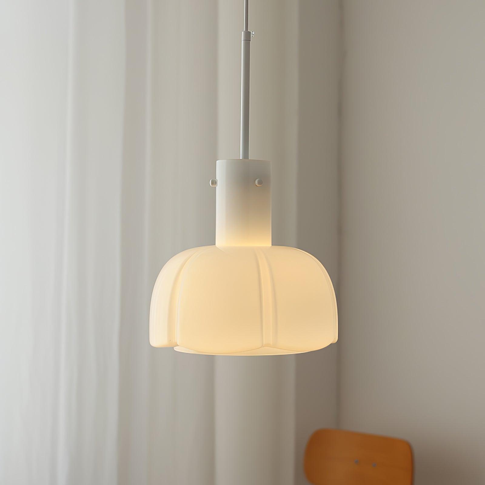 Zentara Glass Contemporary Pendant Light-Neutral Decor