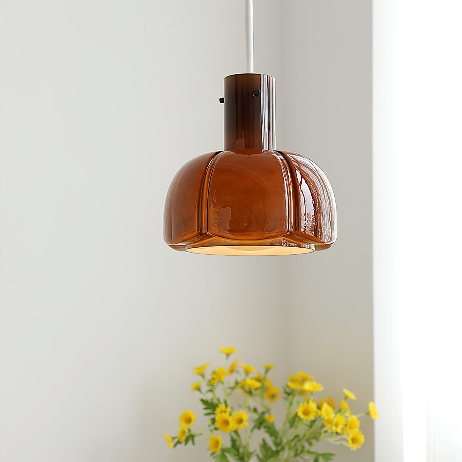 Zentara Glass Contemporary Pendant Light-Neutral Decor