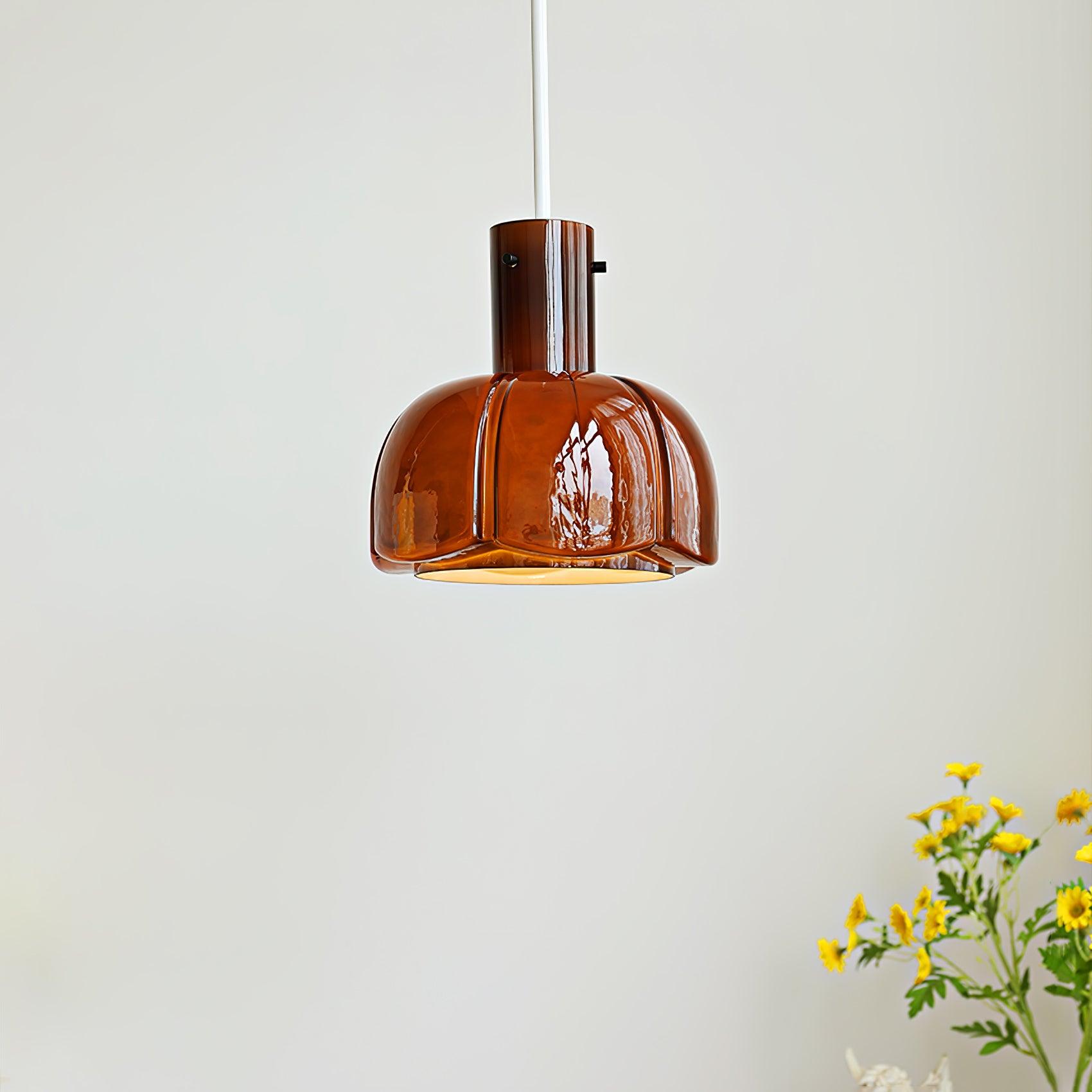 Zentara Glass Contemporary Pendant Light-Neutral Decor