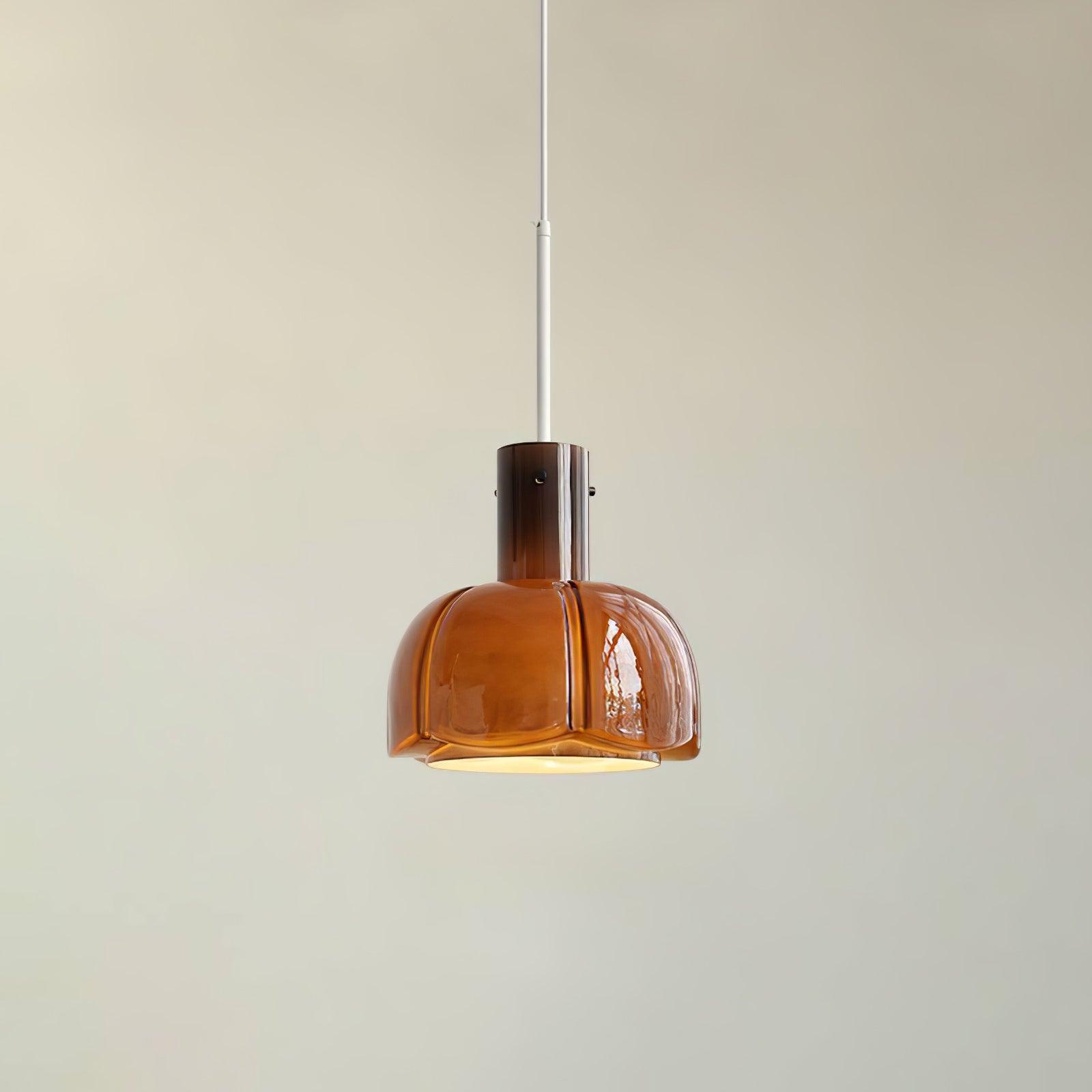 Zentara Glass Contemporary Pendant Light-Neutral Decor