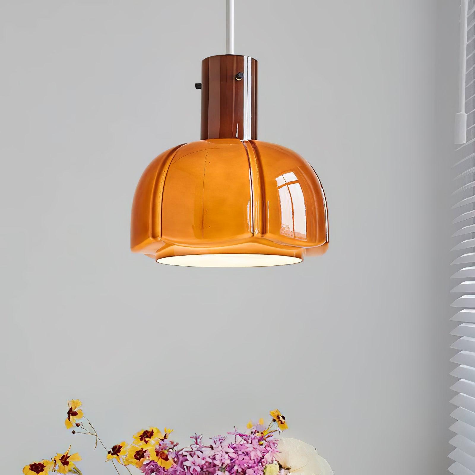 Zentara Glass Contemporary Pendant Light-Neutral Decor