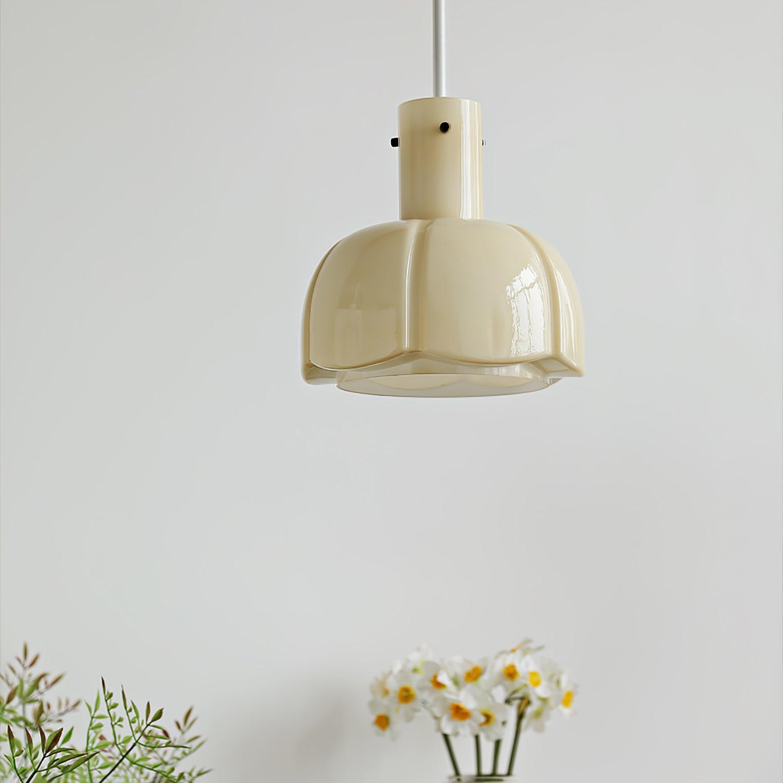 Zentara Glass Contemporary Pendant Light-Neutral Decor
