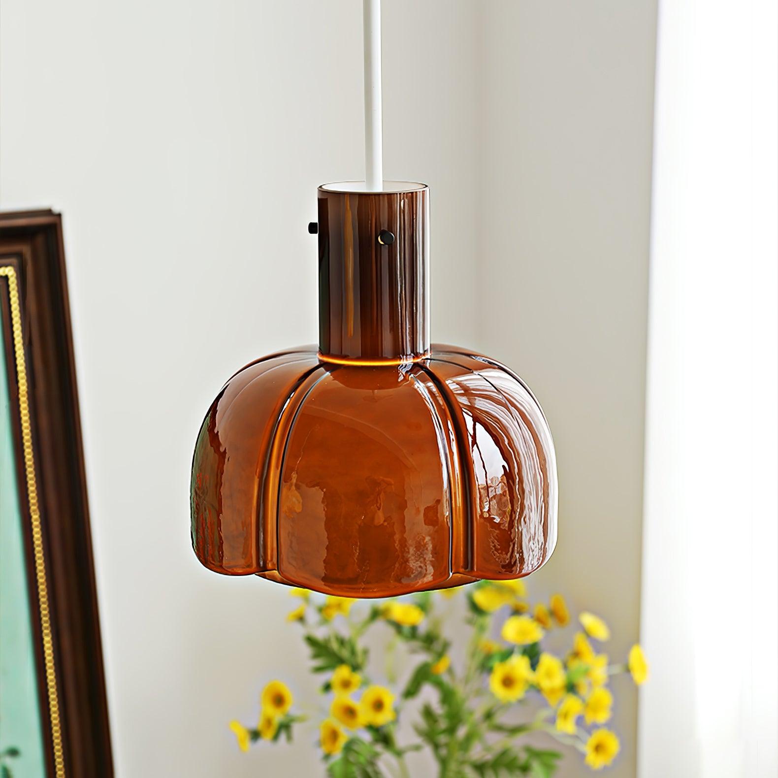 Zentara Glass Contemporary Pendant Light-Neutral Decor