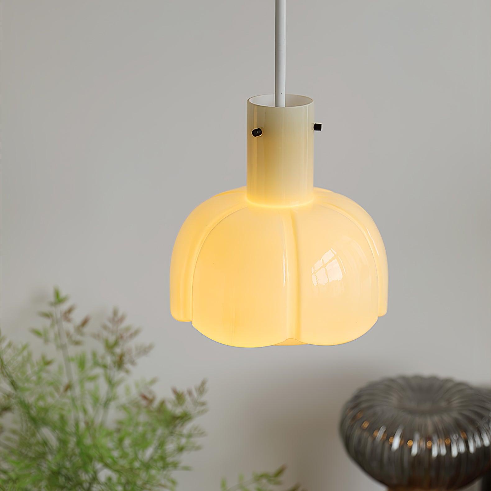 Zentara Glass Contemporary Pendant Light-Neutral Decor