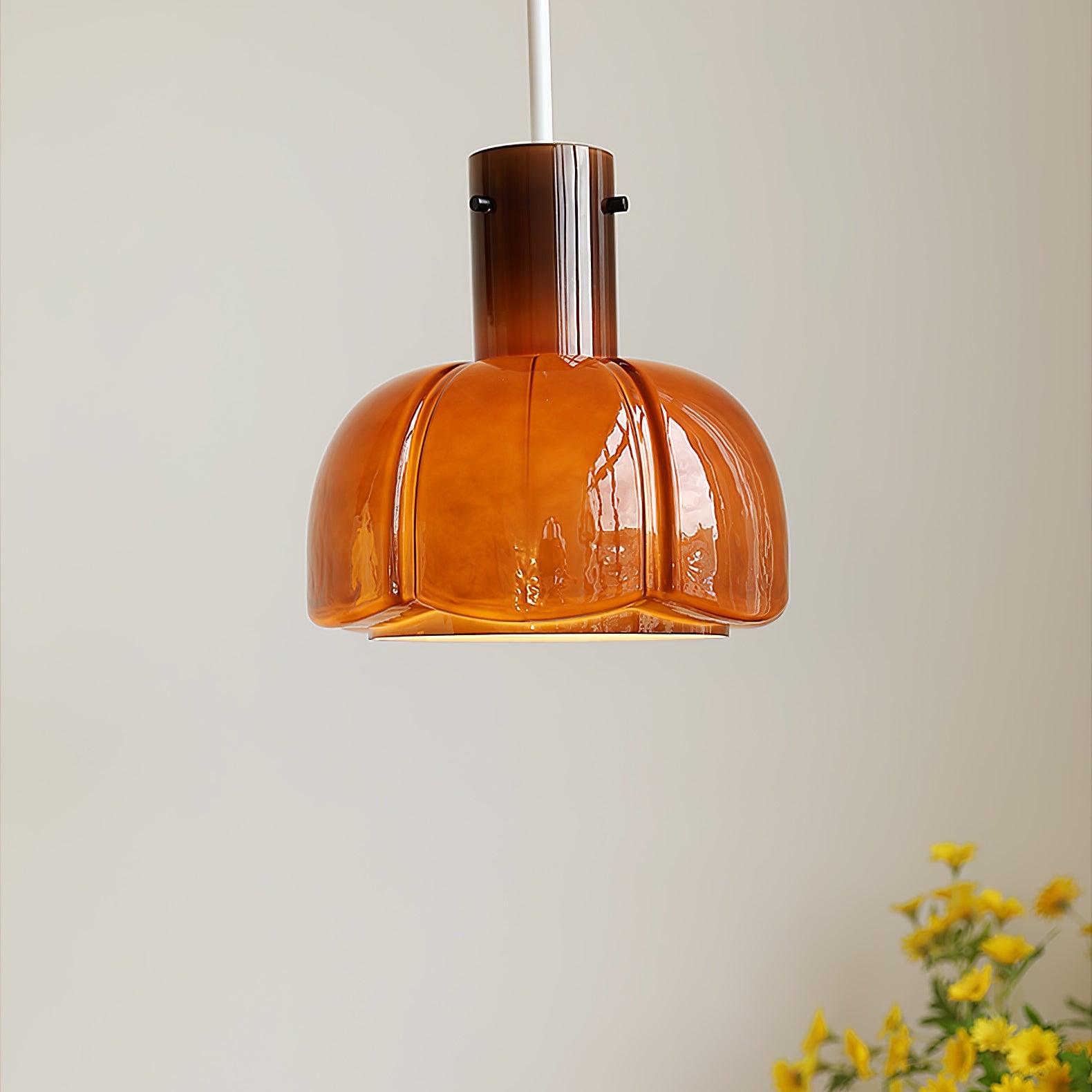 Zentara Glass Contemporary Pendant Light-Neutral Decor