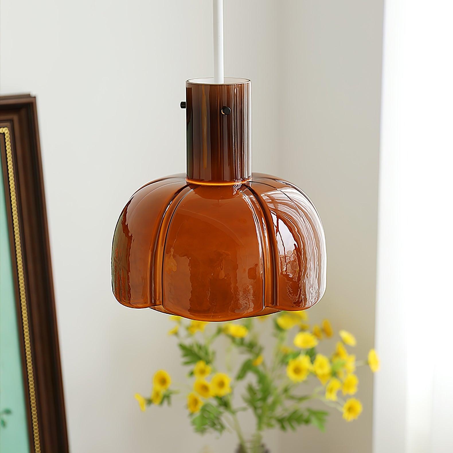 Zentara Glass Contemporary Pendant Light-Neutral Decor