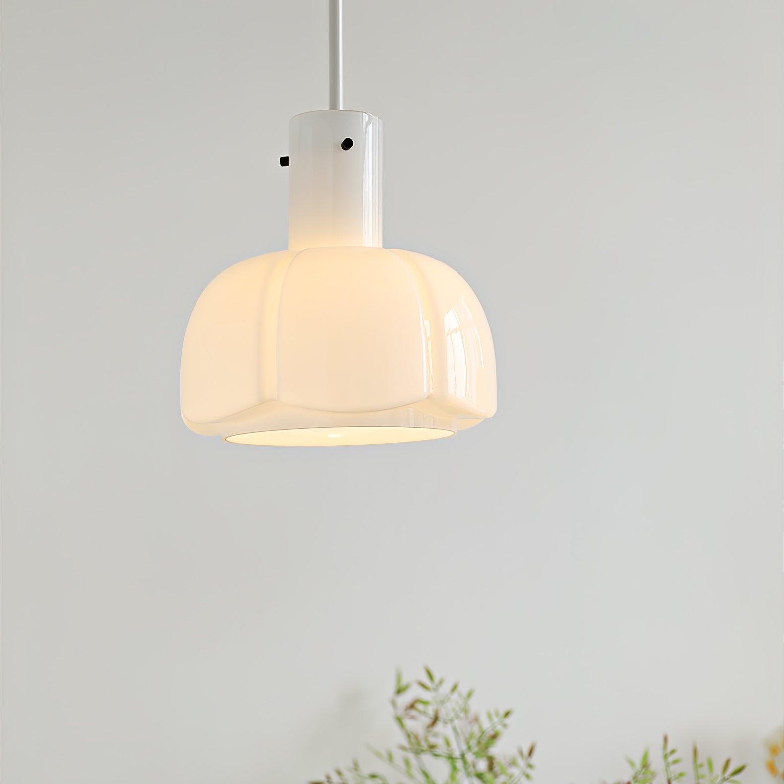 Zentara Glass Contemporary Pendant Light-Neutral Decor
