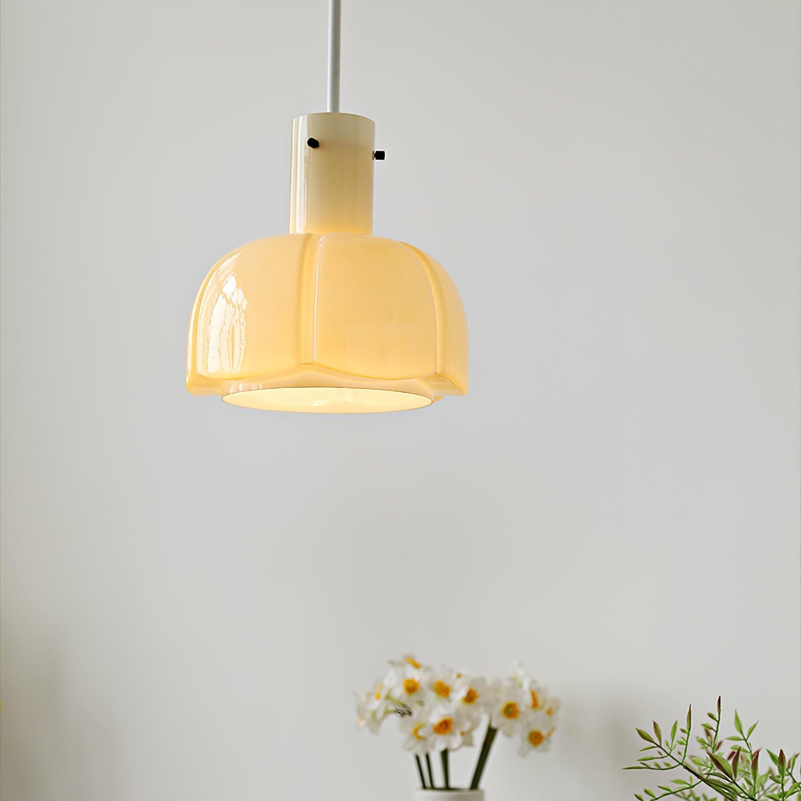 Zentara Glass Contemporary Pendant Light-Neutral Decor